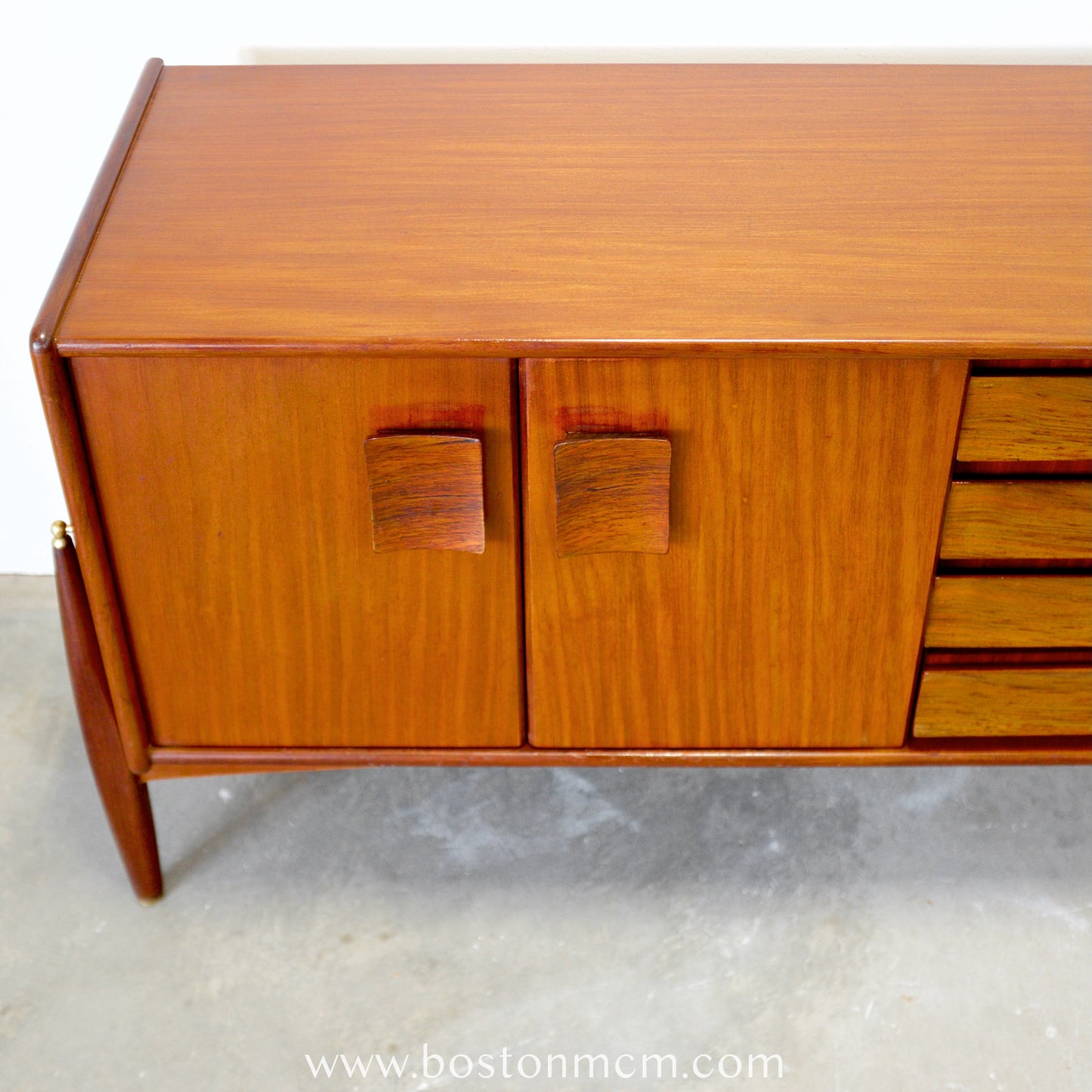 Elliots of Newbury Teak & Zebrano Sideboard / Credenza - #B43