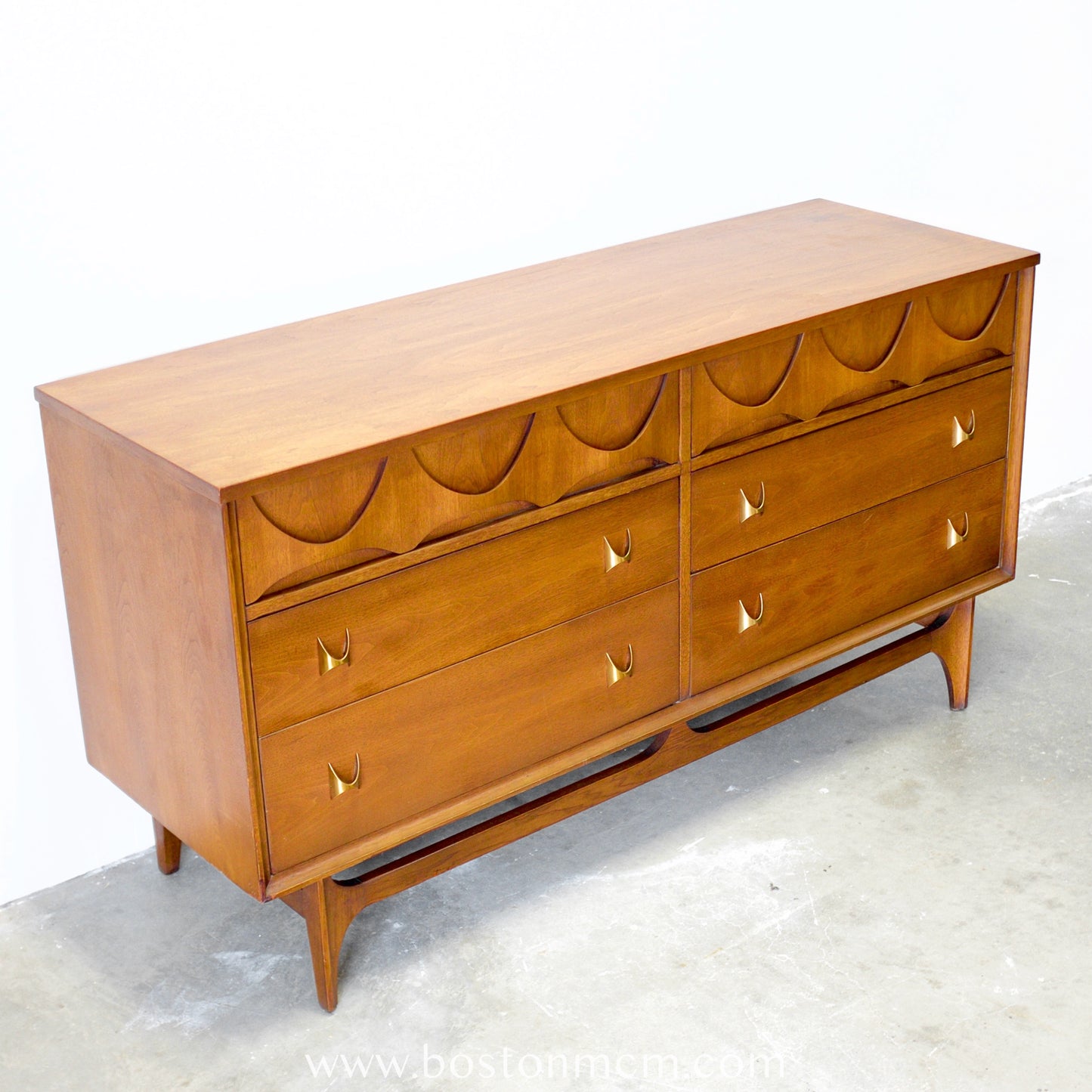 Broyhill "Brasilia" Six Drawer Walnut Dresser #6131-22