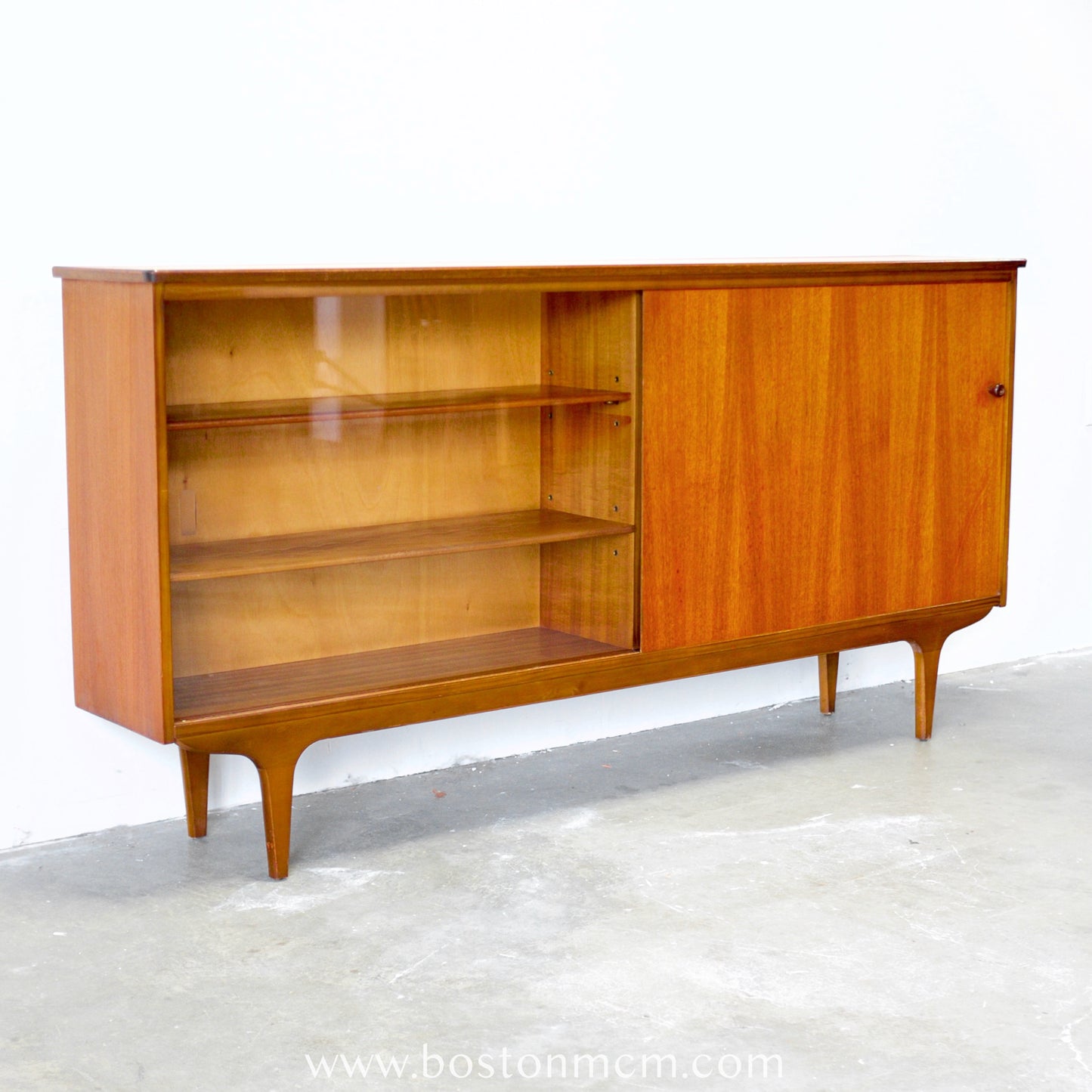 British Teak Low Bookcase #B20