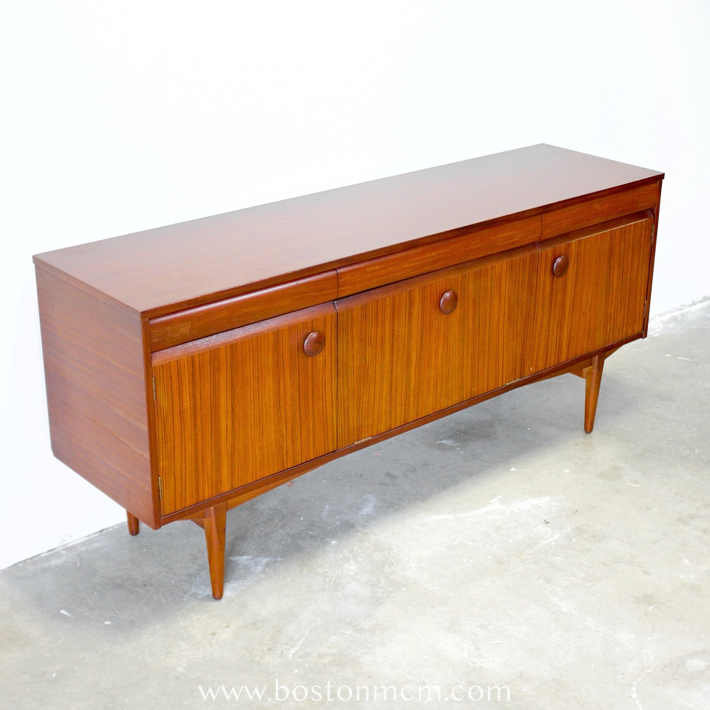 Elliots of Newbury Teak & Zebrano British Sideboard #B10