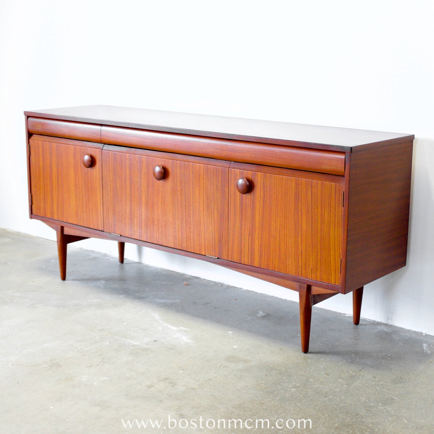 Elliots of Newbury Teak & Zebrano British Sideboard #B10