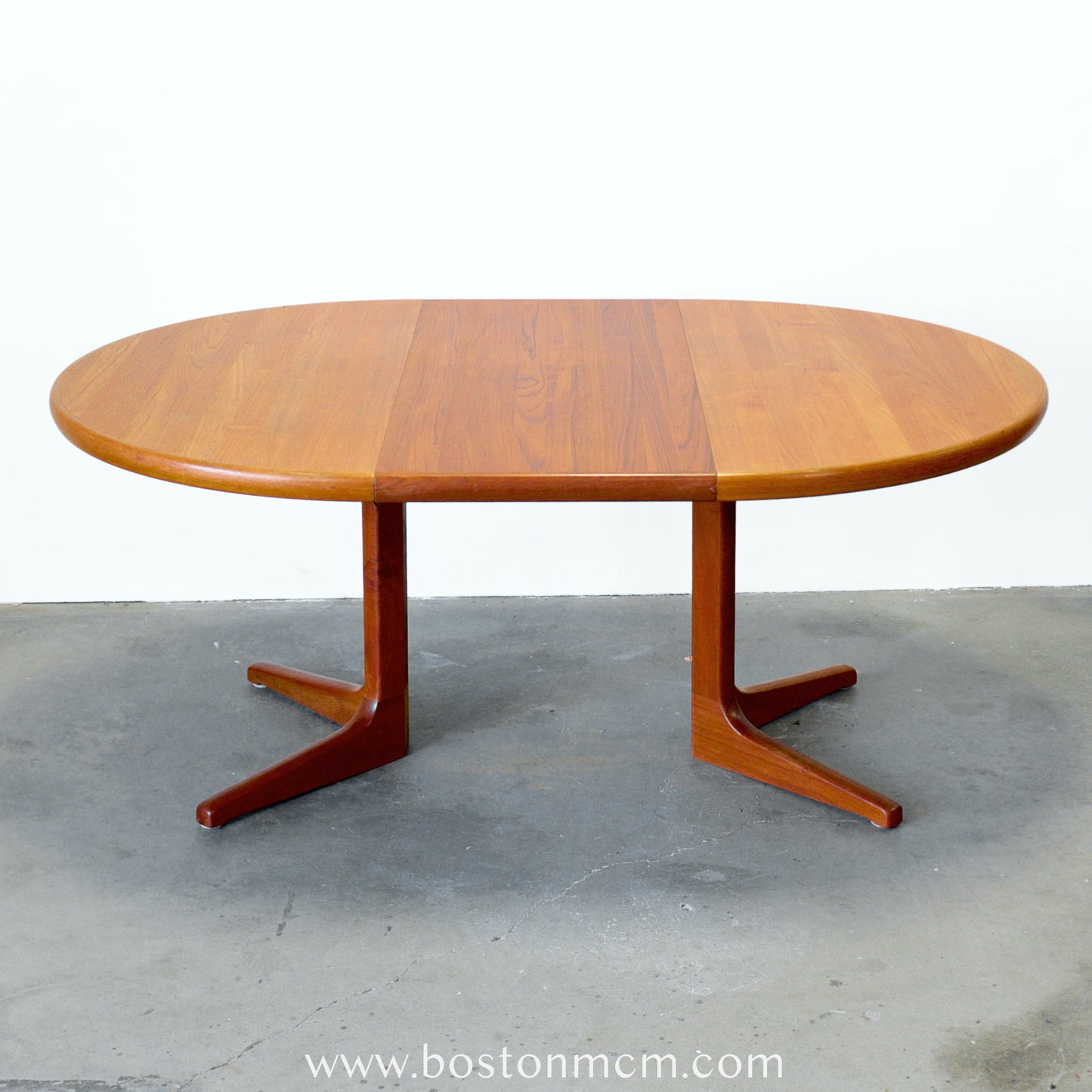 Danish Solid Teak Round Pedestal Dining Table - #A152