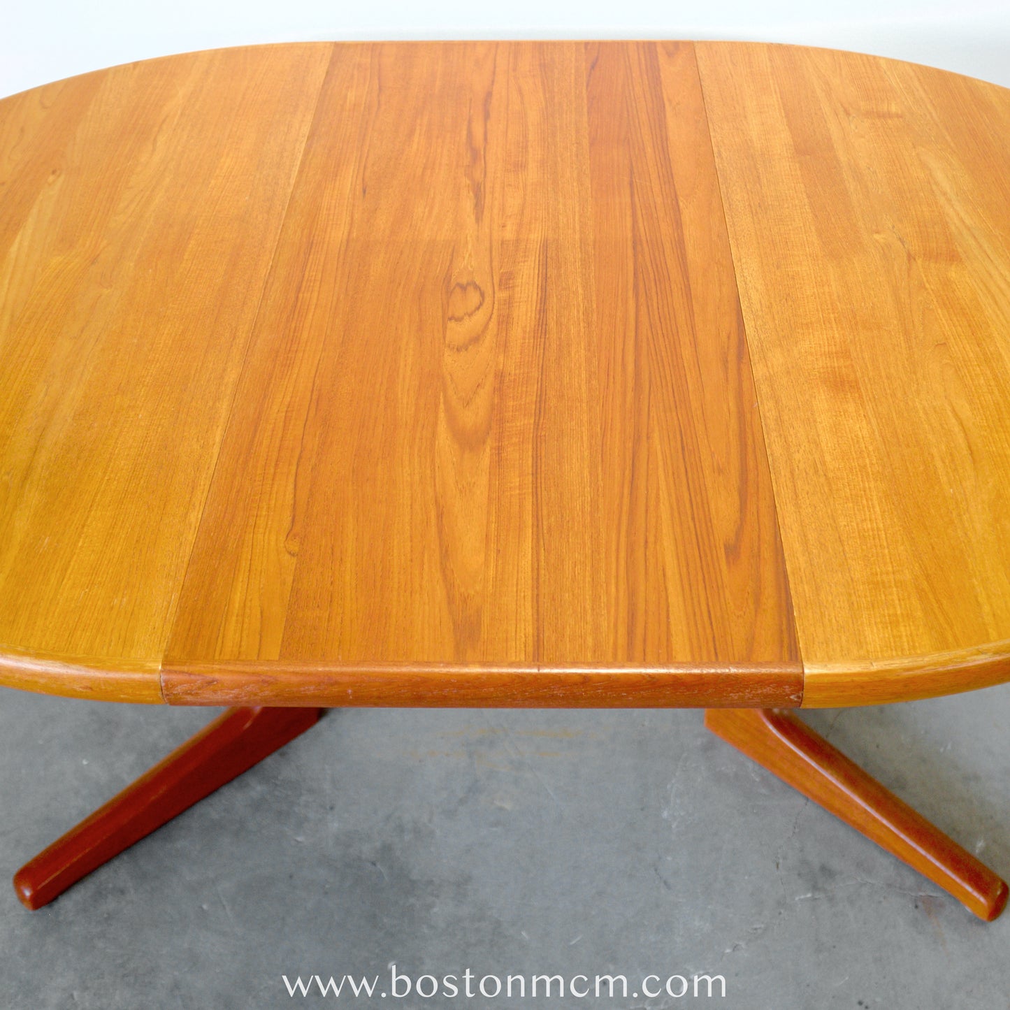 Danish Solid Teak Round Pedestal Dining Table - #A152