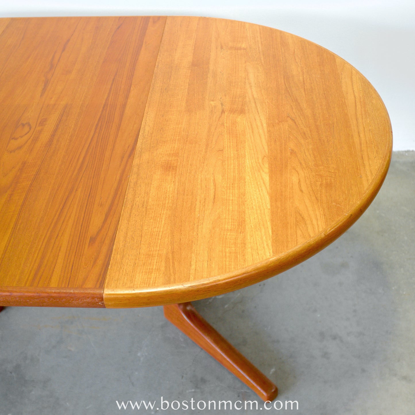 Danish Solid Teak Round Pedestal Dining Table - #A152