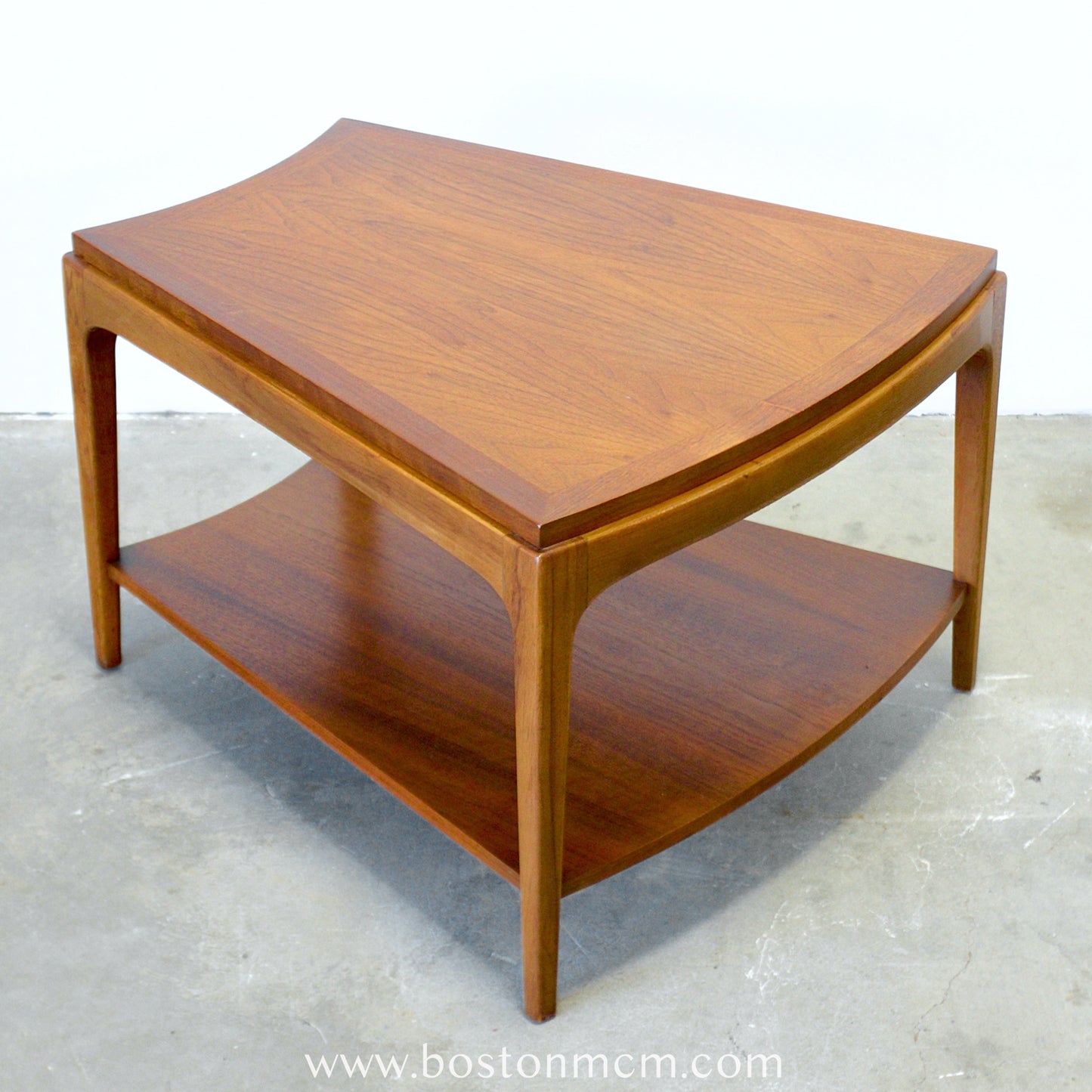 Lane "Rhythm" Walnut Side "Wedge" Table - #A1677