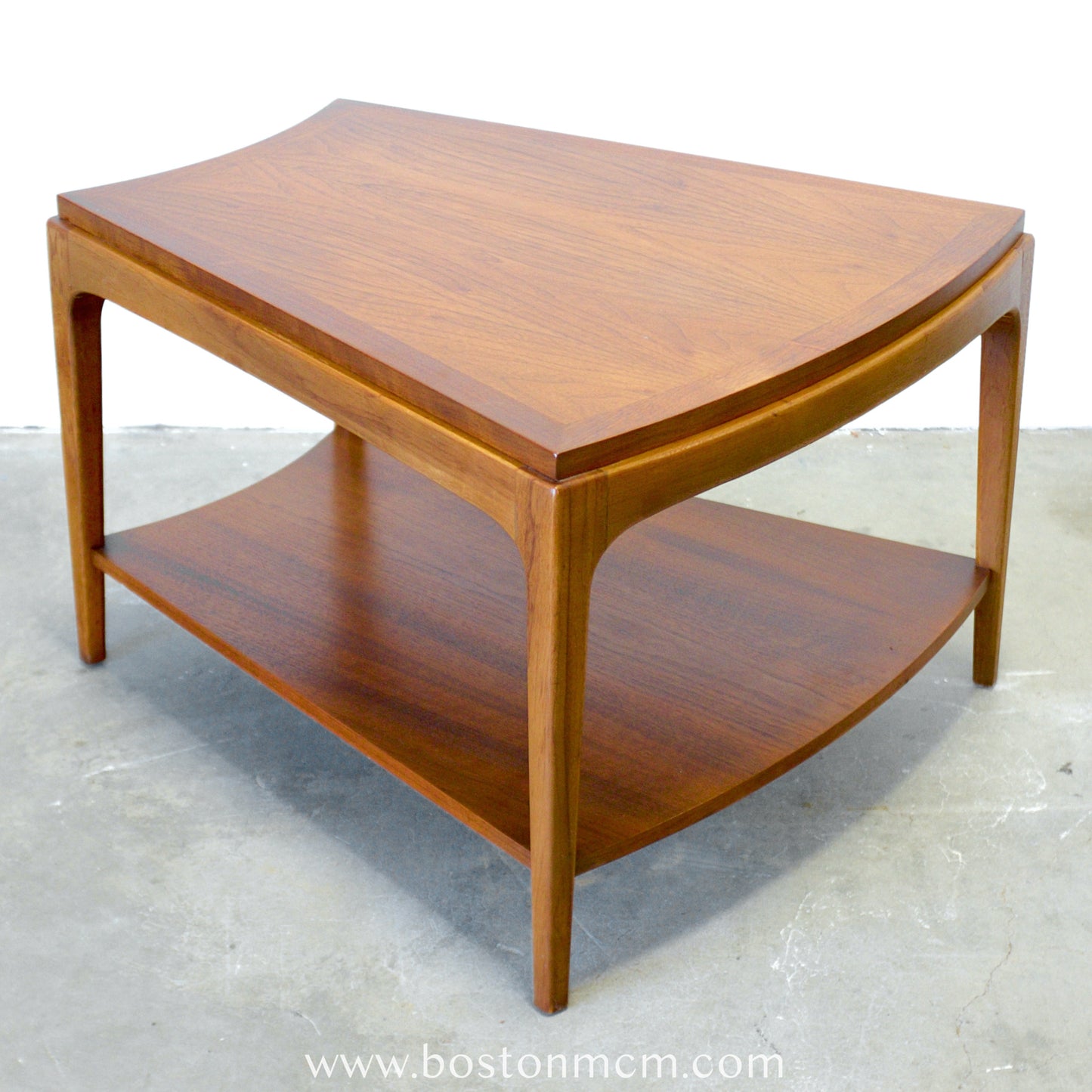 Lane "Rhythm" Walnut Side "Wedge" Table - #A1677