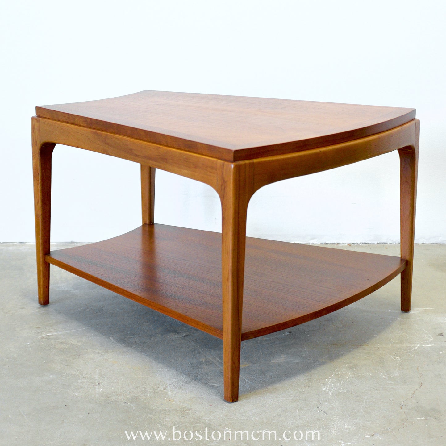 Lane "Rhythm" Walnut Side "Wedge" Table - #A1677