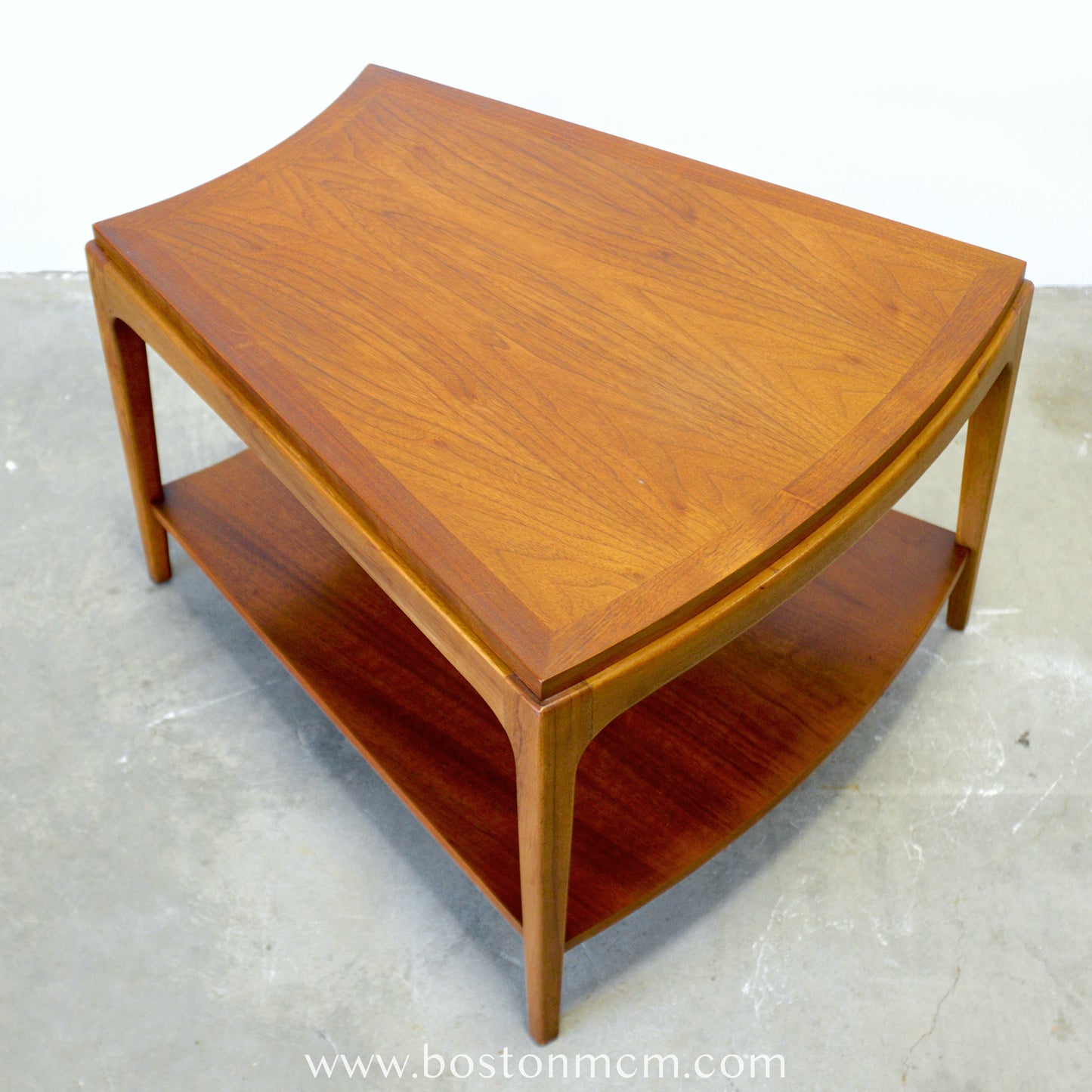 Lane "Rhythm" Walnut Side "Wedge" Table - #A1677