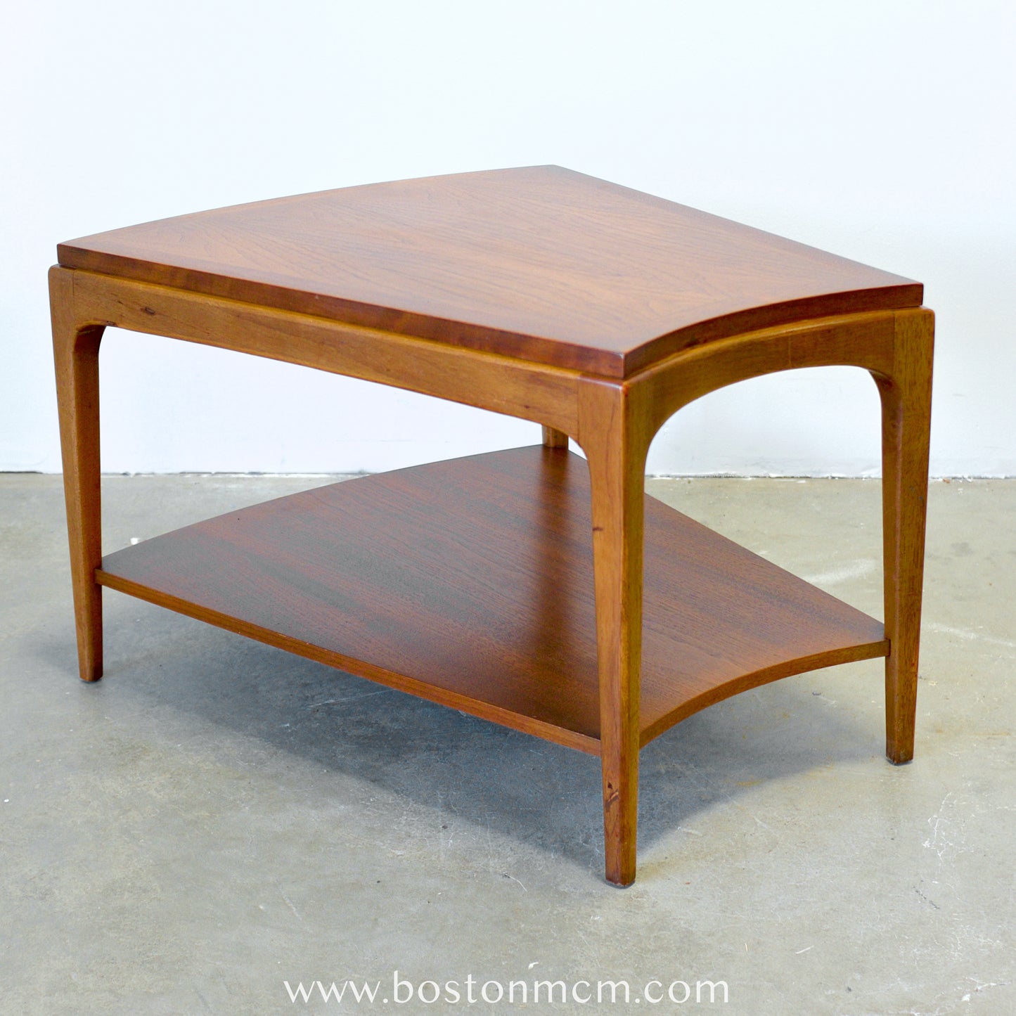 Lane "Rhythm" Walnut Side "Wedge" Table - #A1677