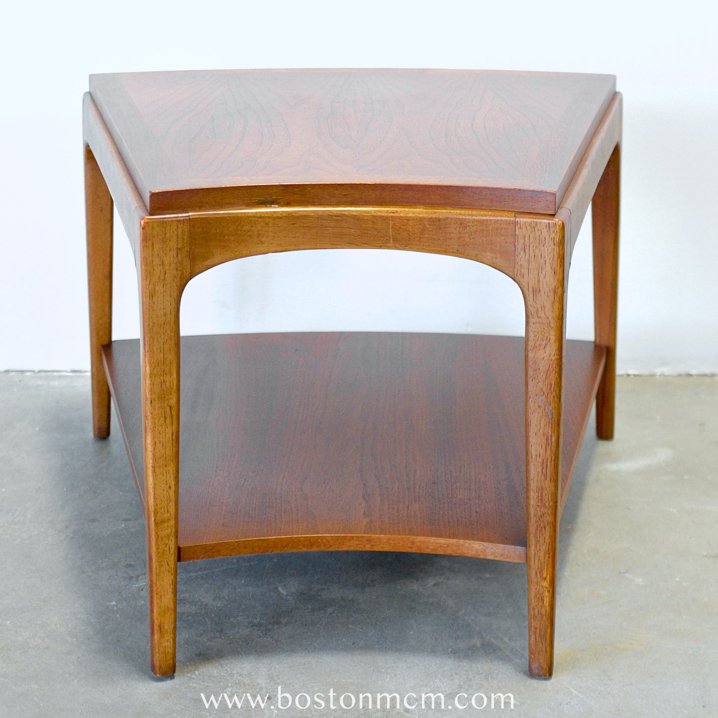 Lane "Rhythm" Walnut Side "Wedge" Table - #A1677