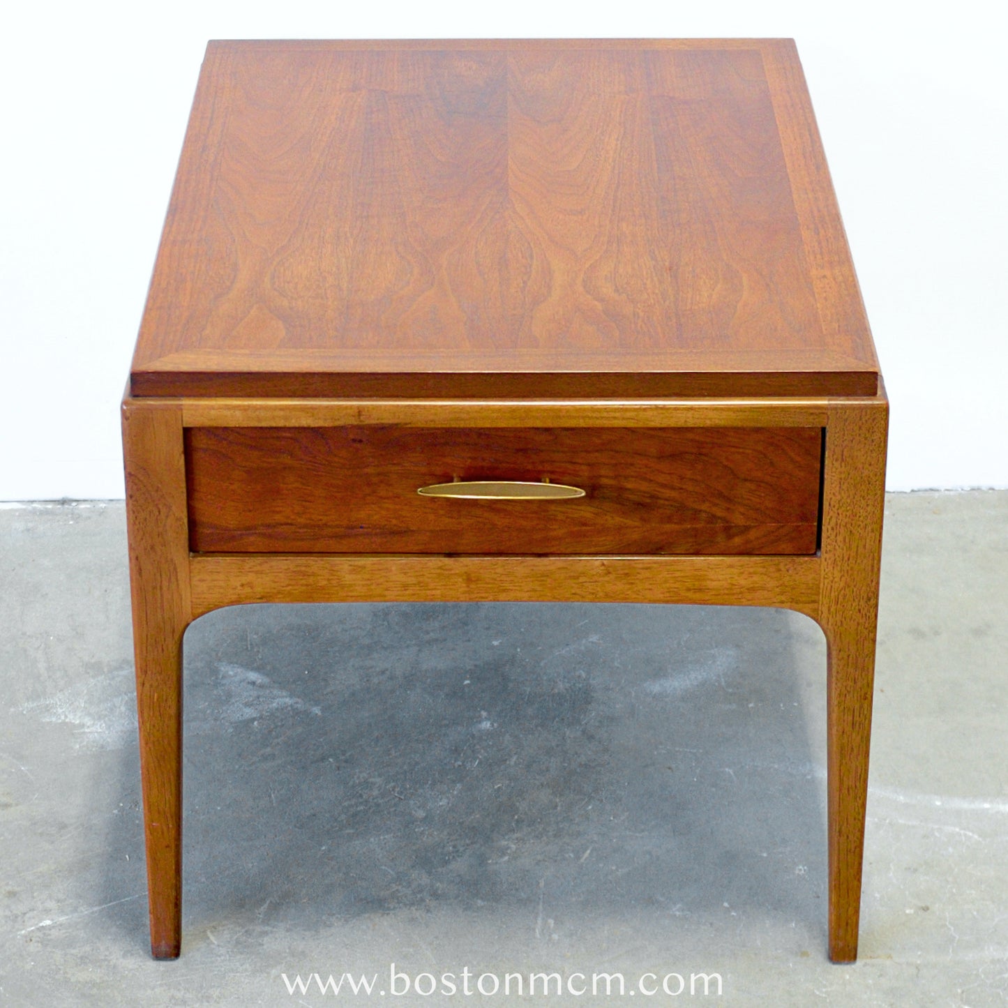 Lane "Rhythm" Walnut Side Table with Drawer - #A1679