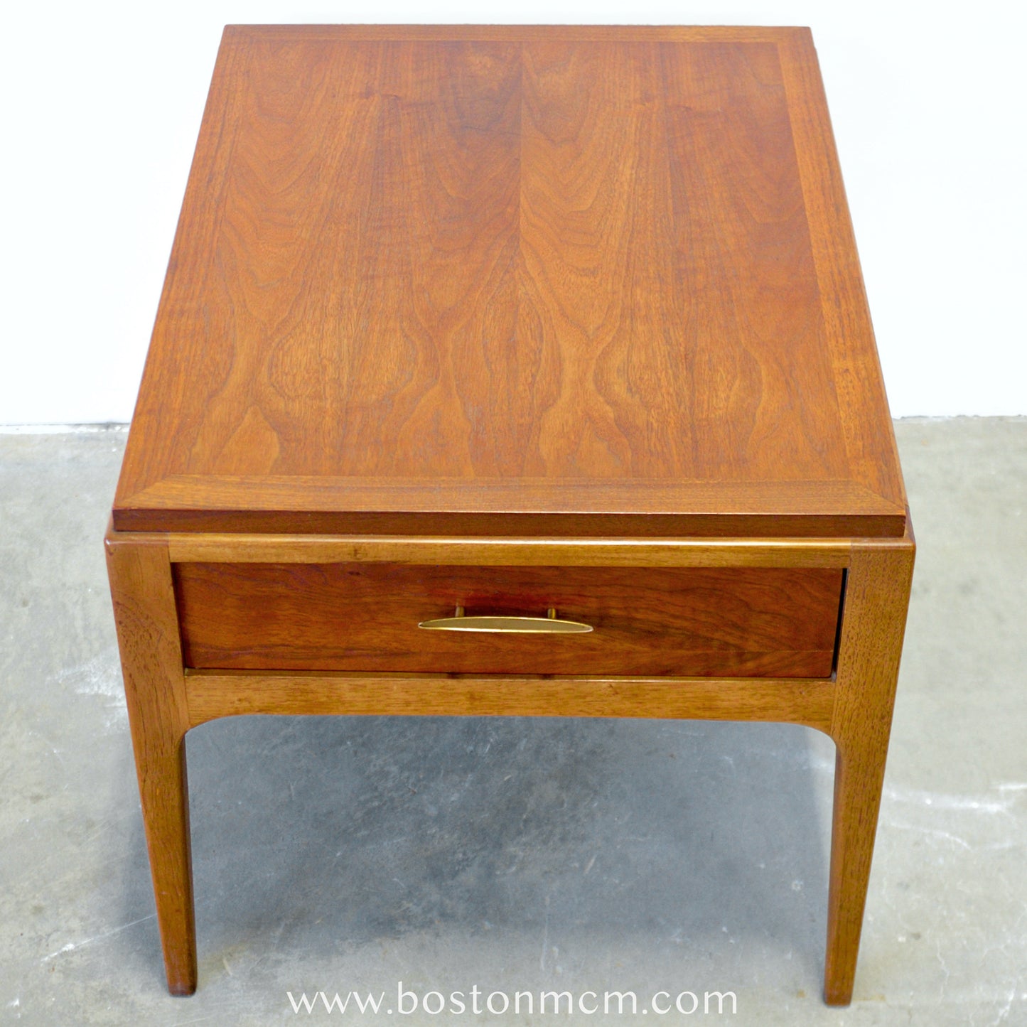 Lane "Rhythm" Walnut Side Table with Drawer - #A1679