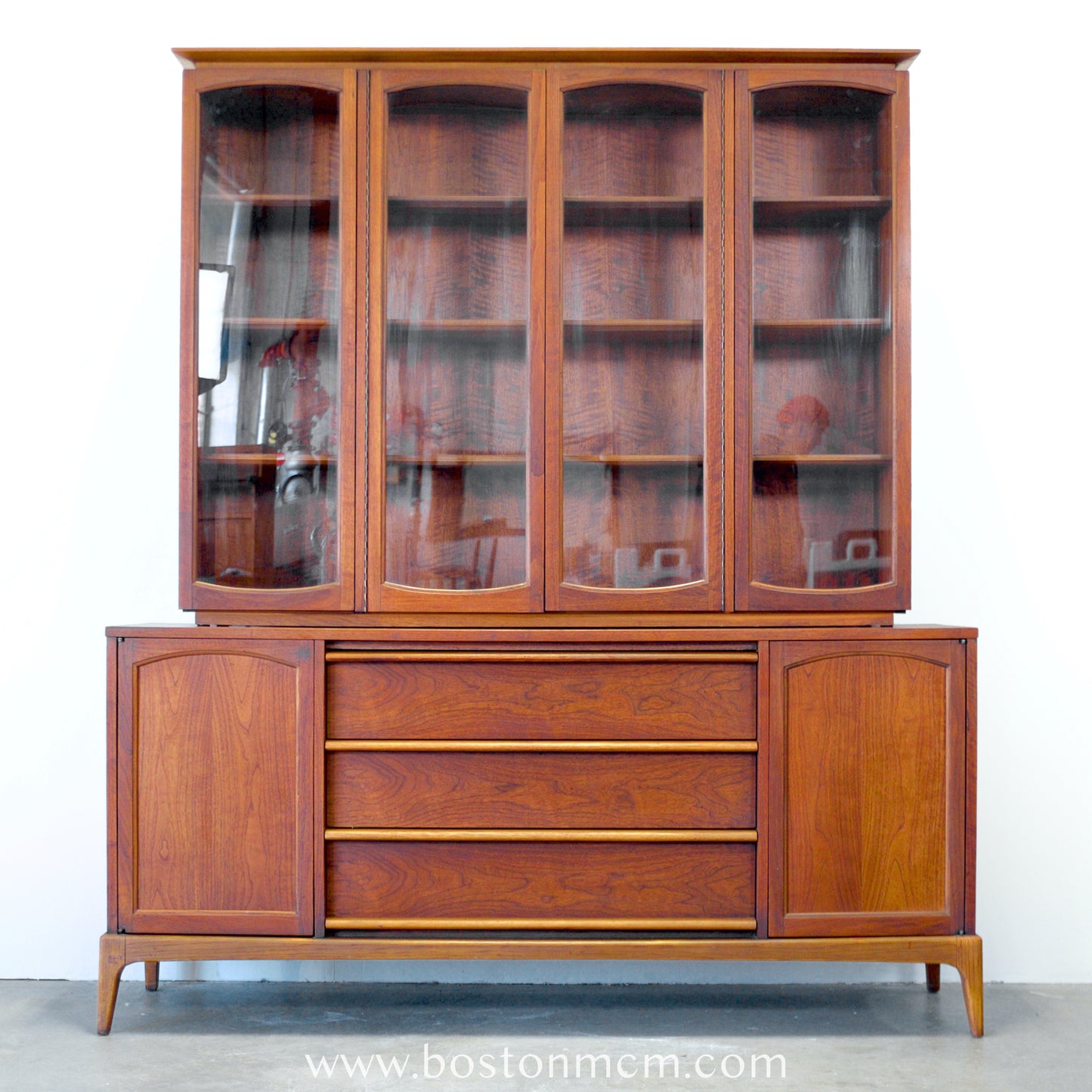 Lane "Rhythm" Walnut Hutch / China Cabinet - #A1675