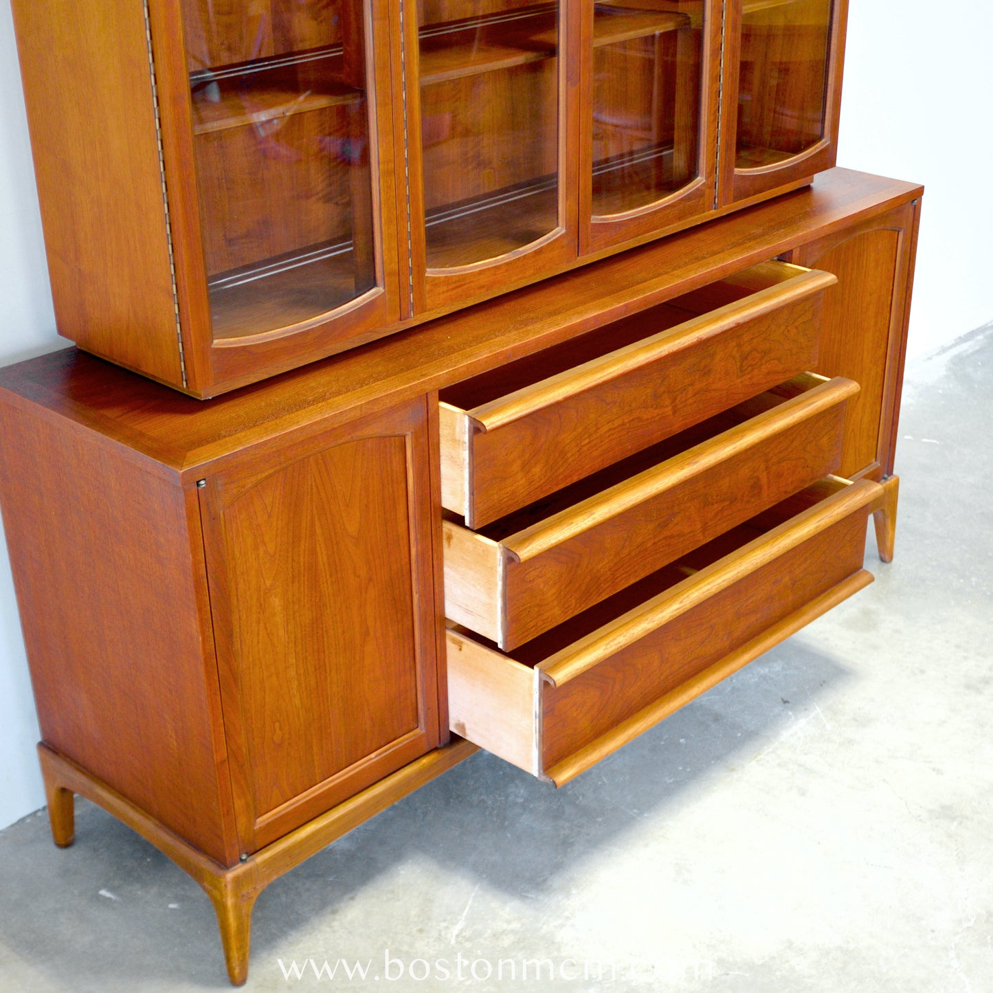 Lane "Rhythm" Walnut Hutch / China Cabinet - #A1675