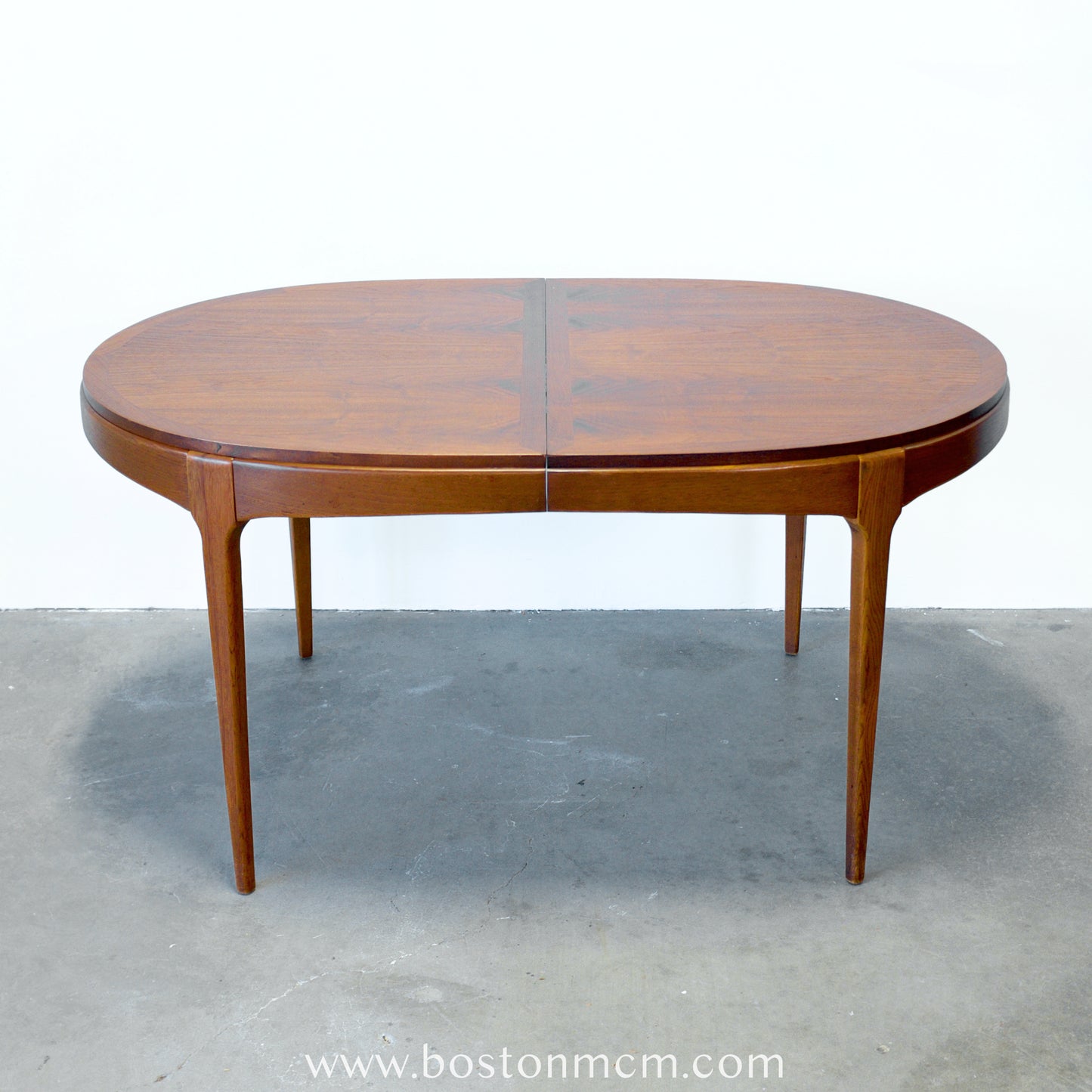 Lane "Rhythm" Walnut Oval Dining Table - #A1676