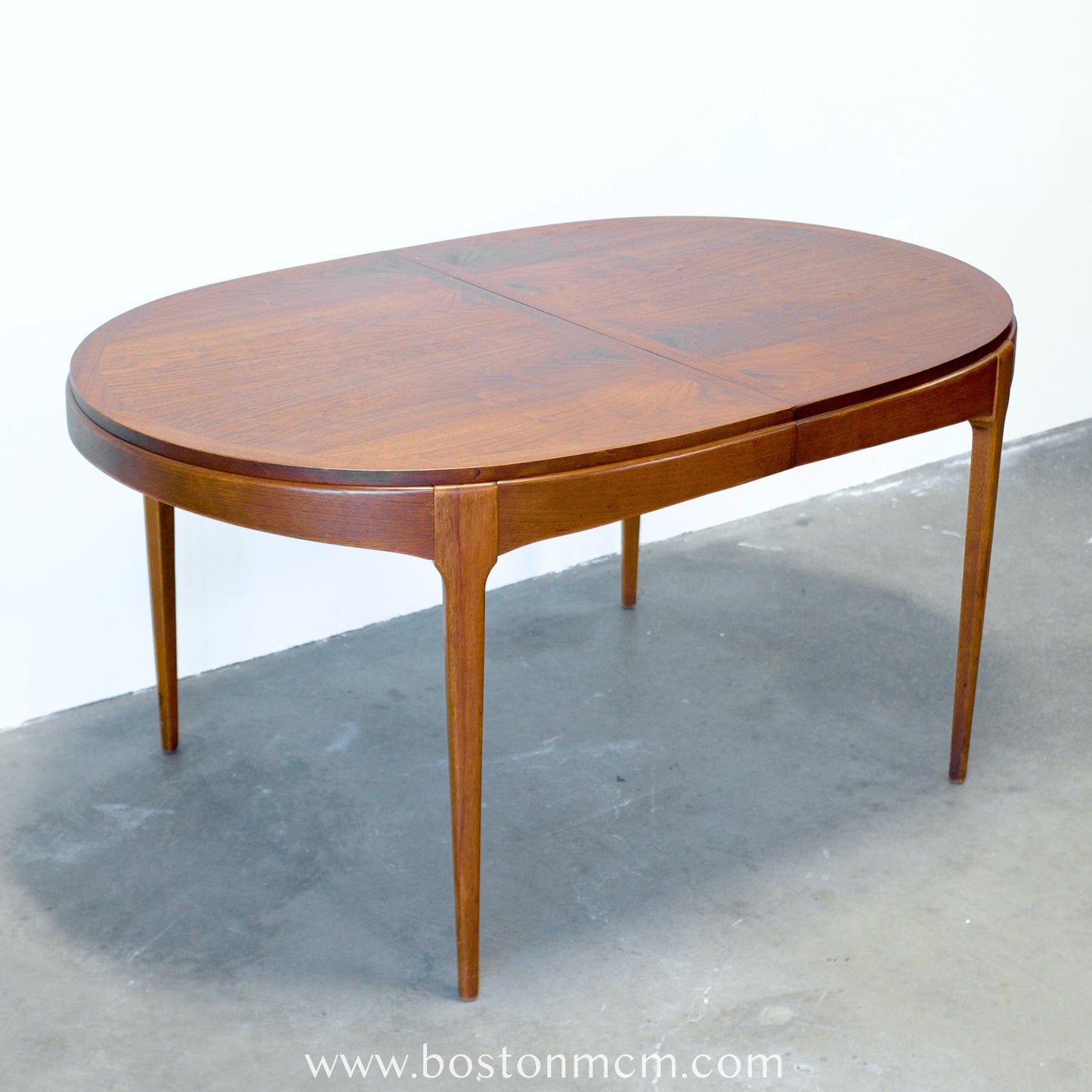 Lane "Rhythm" Walnut Oval Dining Table - #A1676