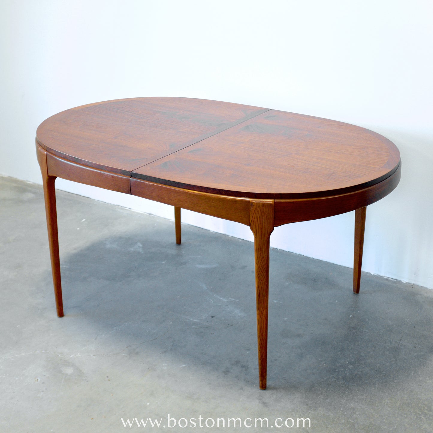 Lane "Rhythm" Walnut Oval Dining Table - #A1676