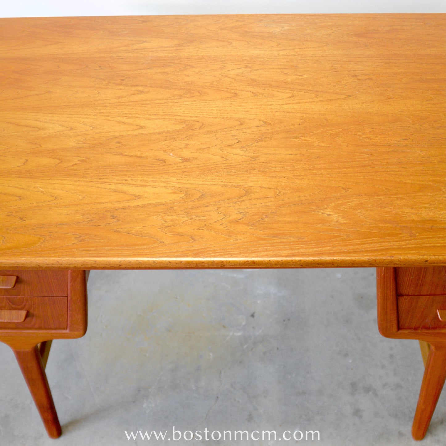 Munch Møbler Teak Desk with Draw Leaves - #A1506 - Designed by Carl Aage Skov