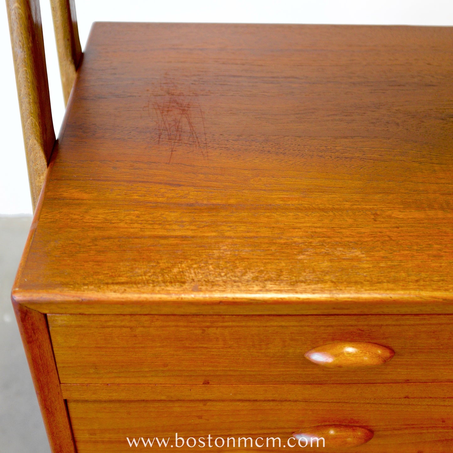 Double-Tiered Danish Teak Tall Sideboard / Highboard - #A1504