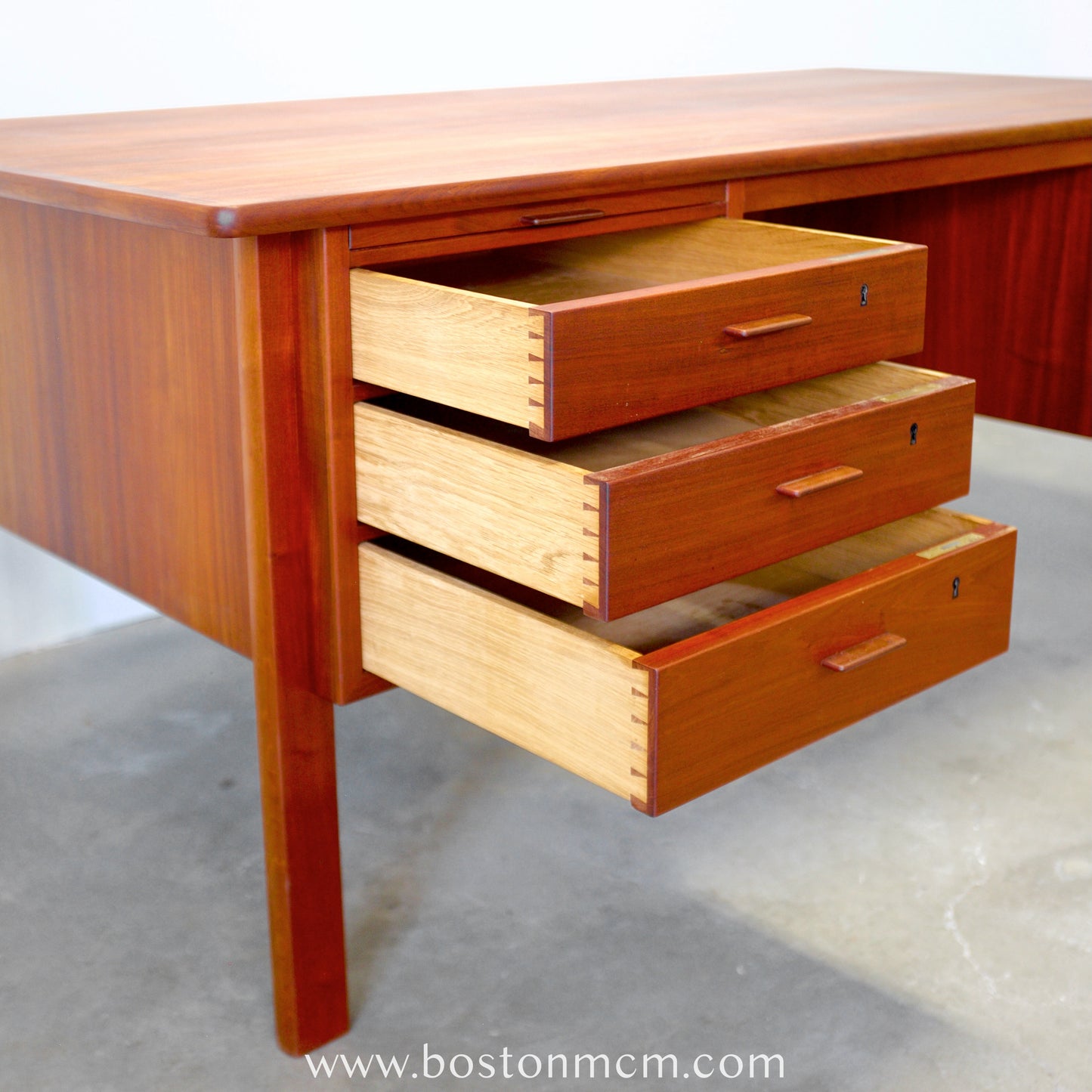 Danish Mahogany Executive Desk - #A1655