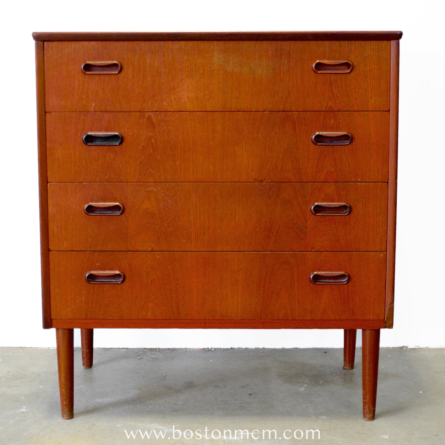 Danish or Swedish Teak Dresser / Chest of 4 Drawers - #A1789