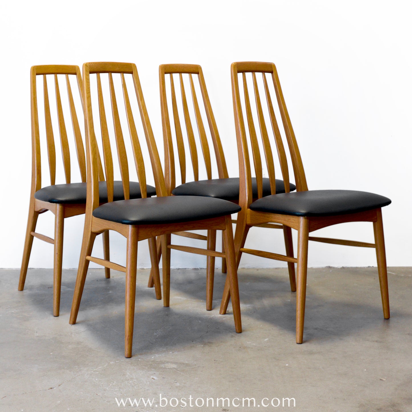 Koefoeds Hornslet "Eva" Oak Dining Chairs - Set of 4