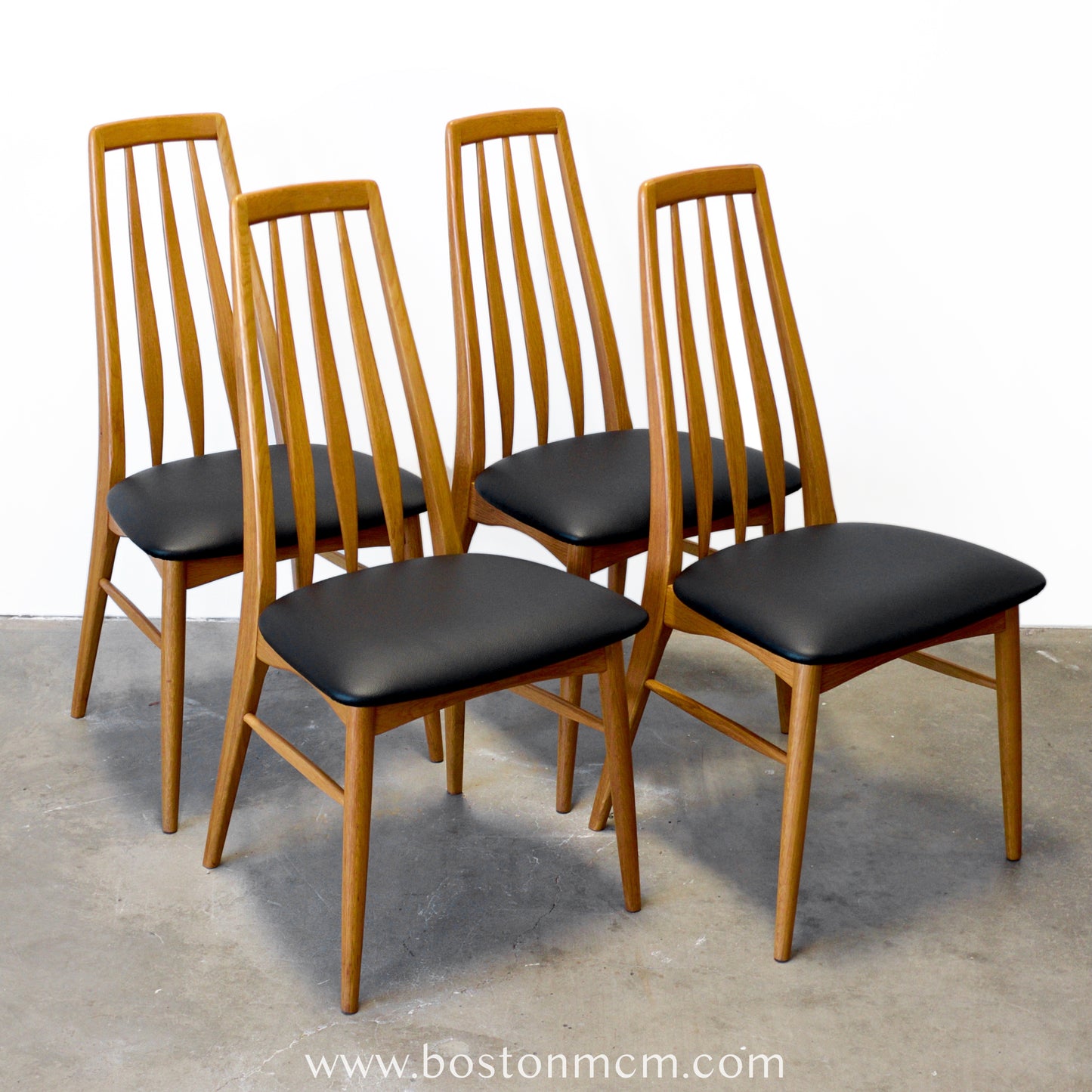 Koefoeds Hornslet "Eva" Oak Dining Chairs - Set of 4