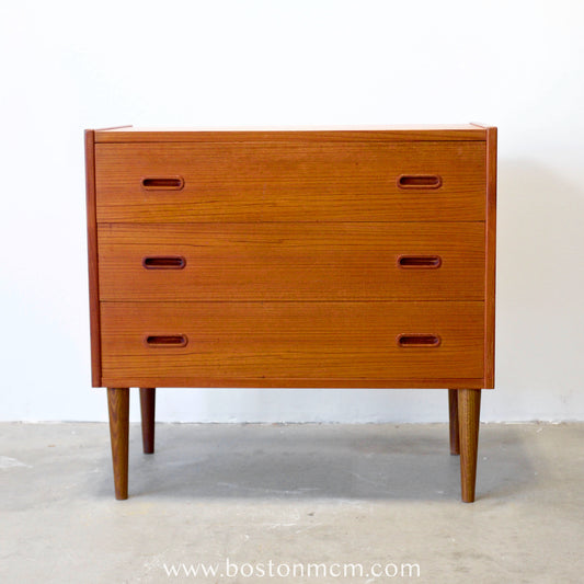 Danish Teak Chest of 3 Drawers / Dresser - #A1790