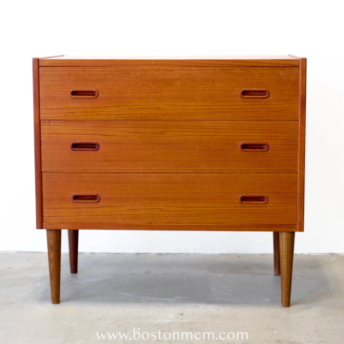 Danish Teak Chest of 3 Drawers / Dresser - #A1790