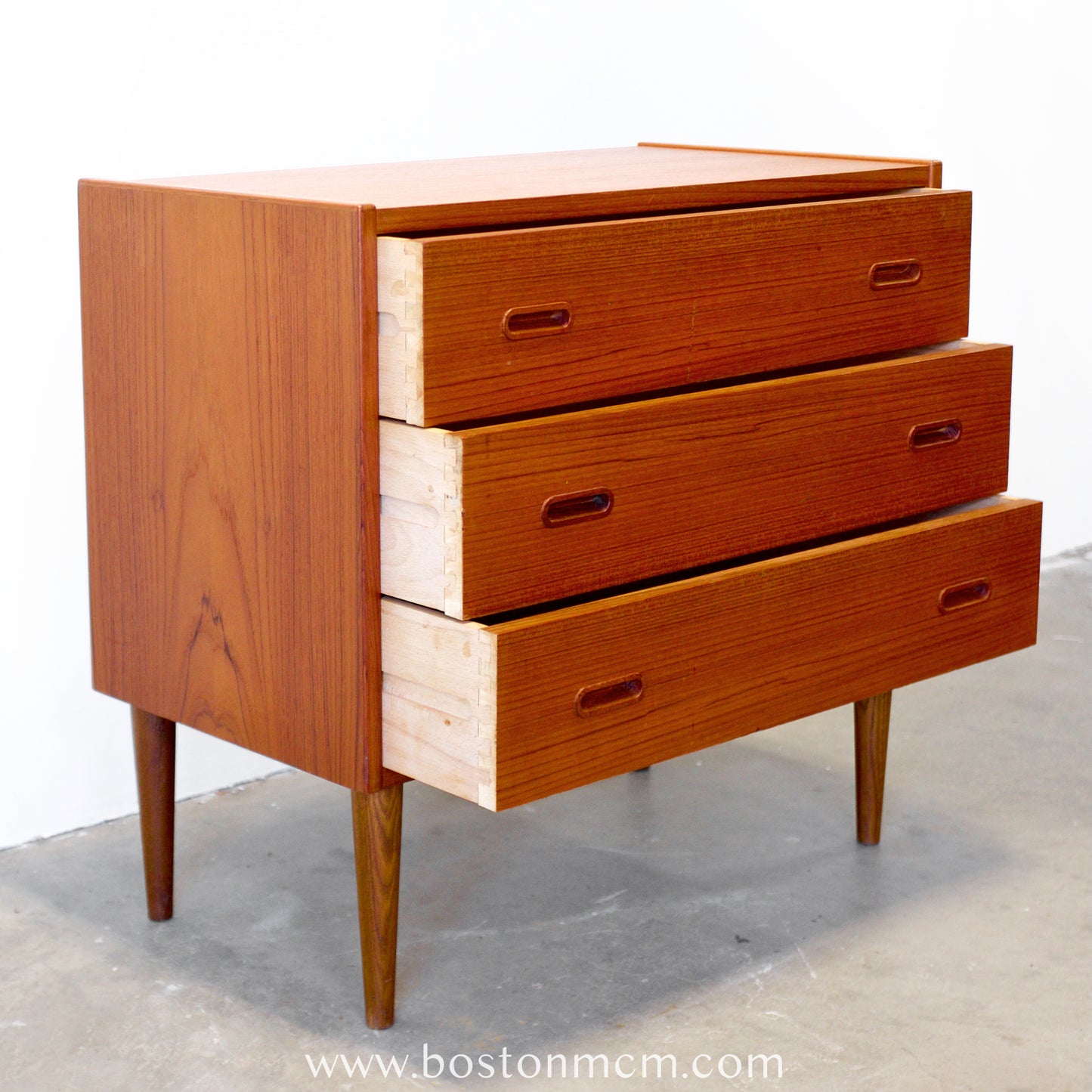Danish Teak Chest of 3 Drawers / Dresser - #A1790