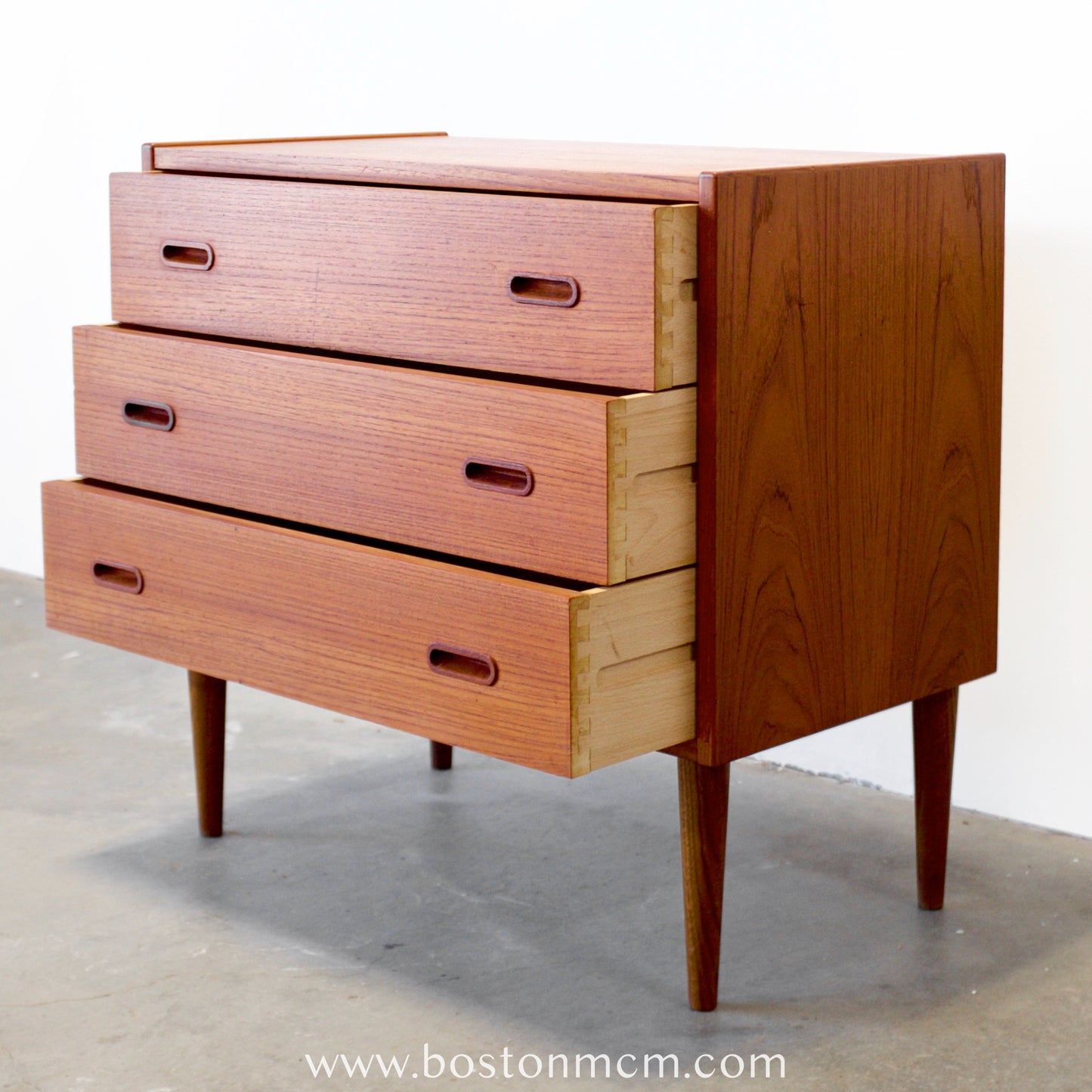 Danish Teak Chest of 3 Drawers / Dresser - #A1790