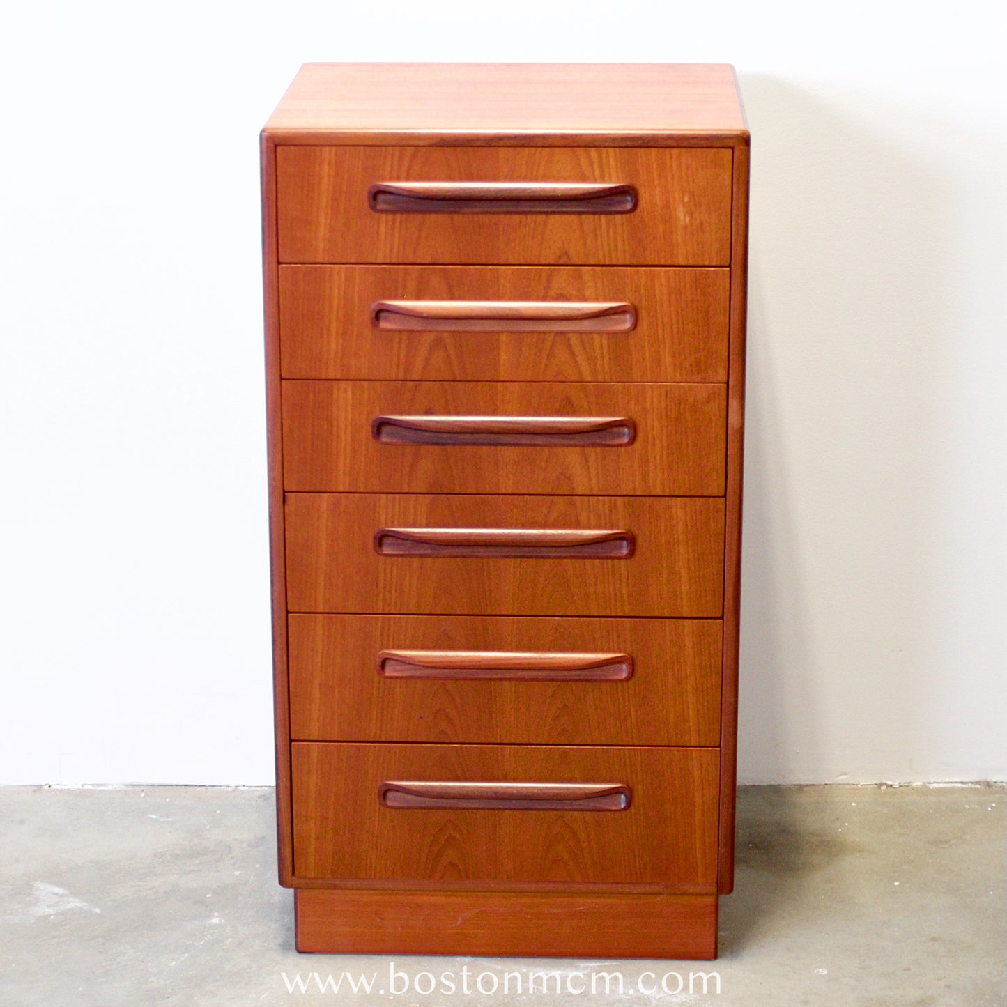 G-Plan "Fresco" Teak Tall Dresser / Chest of Six Drawers - #B66