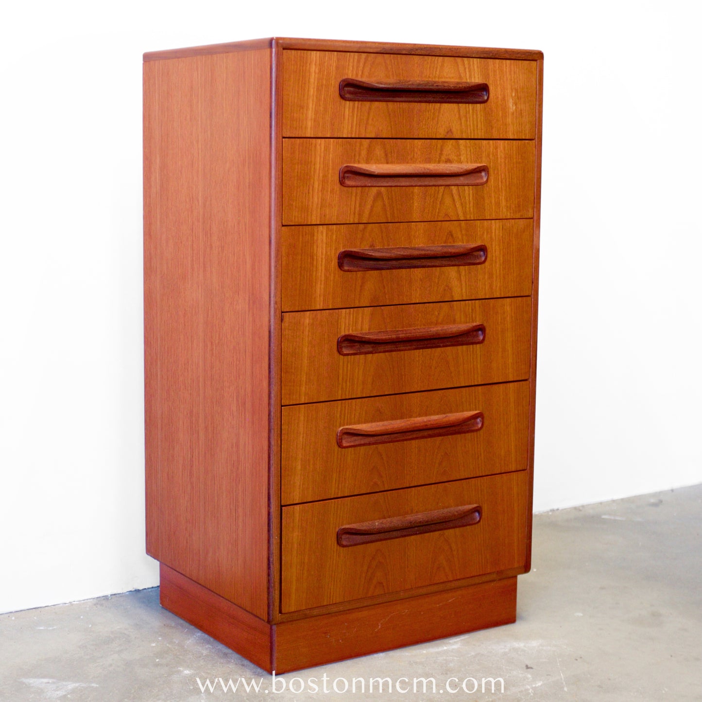 G-Plan "Fresco" Teak Tall Dresser / Chest of Six Drawers - #B66