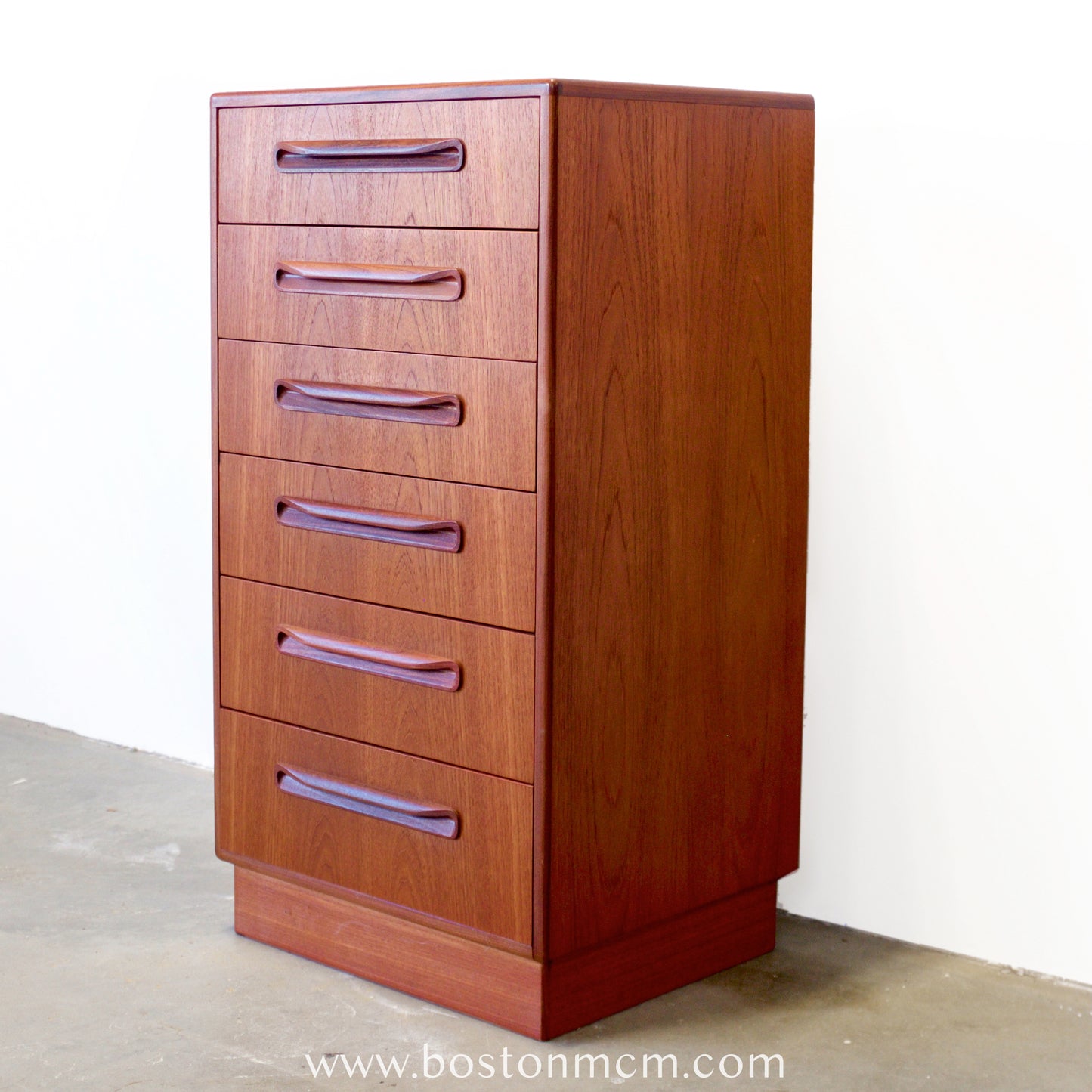 G-Plan "Fresco" Teak Tall Dresser / Chest of Six Drawers - #B66