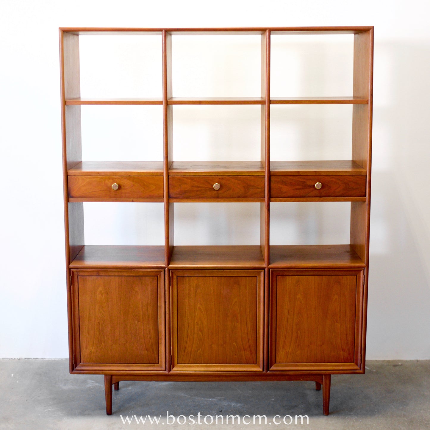 Drexel "Declaration" Walnut Room Divider Designed by Stewart MacDougall & Kipp Stewart - #A1821