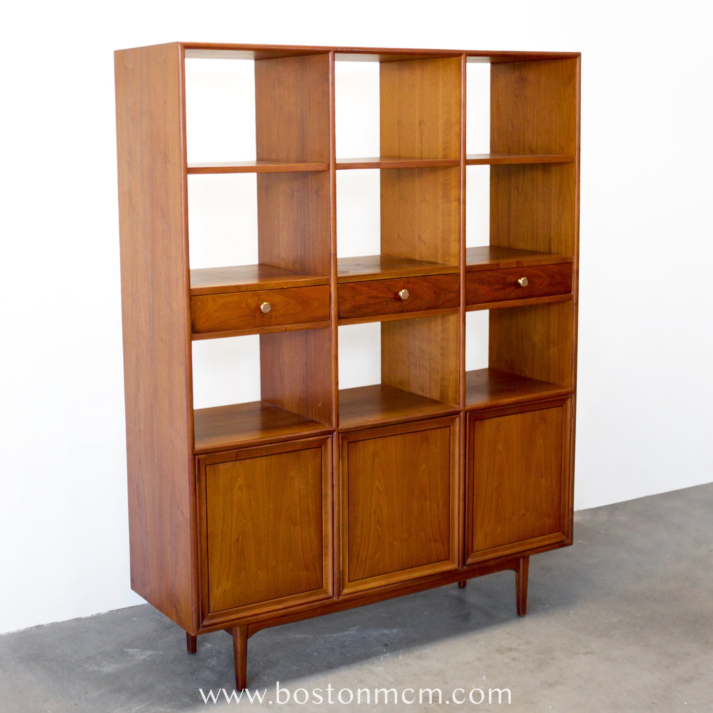 Drexel "Declaration" Walnut Room Divider Designed by Stewart MacDougall & Kipp Stewart - #A1821