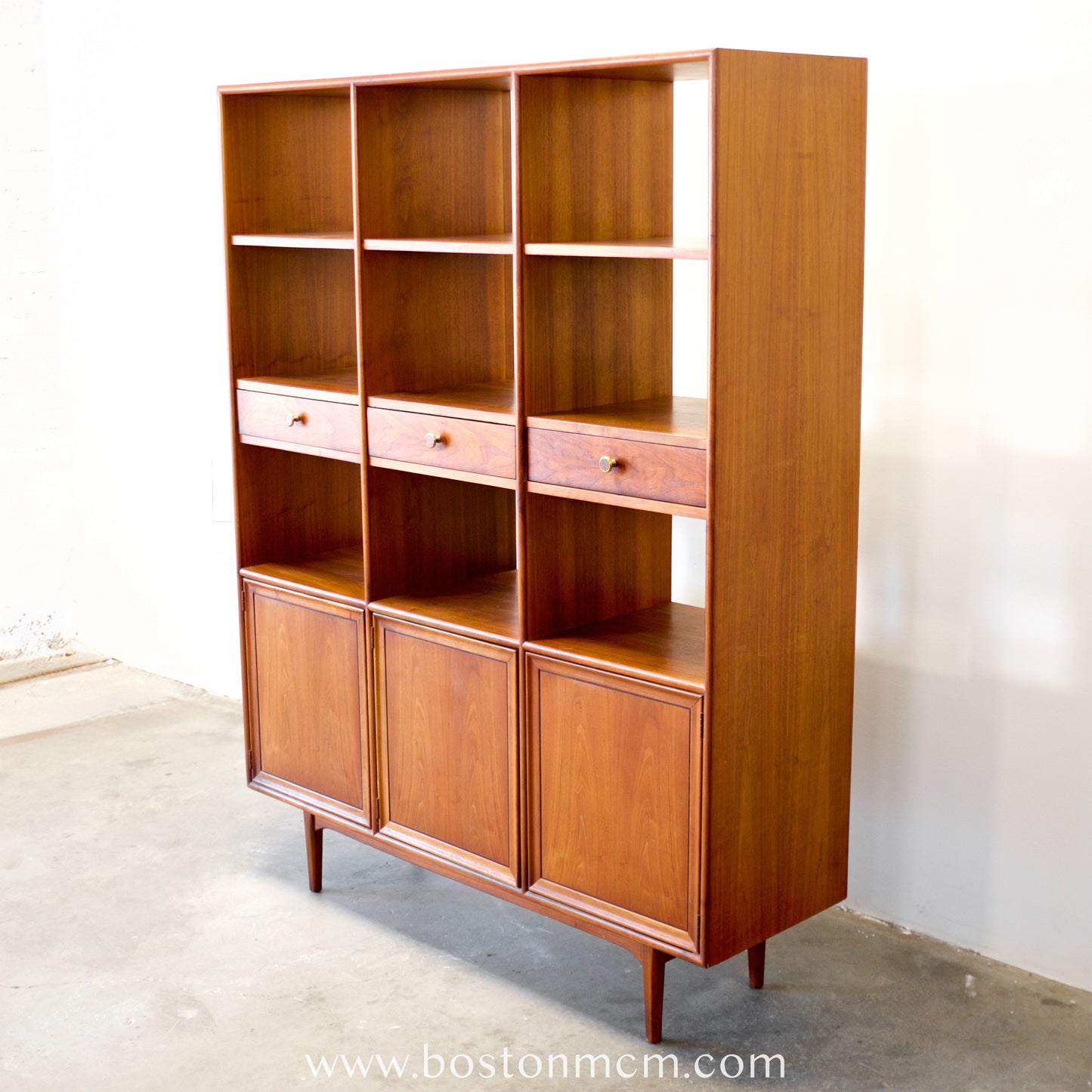 Drexel "Declaration" Walnut Room Divider Designed by Stewart MacDougall & Kipp Stewart - #A1821