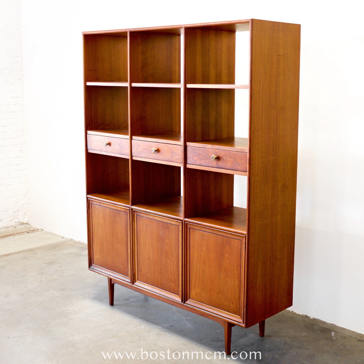 Drexel "Declaration" Walnut Room Divider Designed by Stewart MacDougall & Kipp Stewart - #A1821