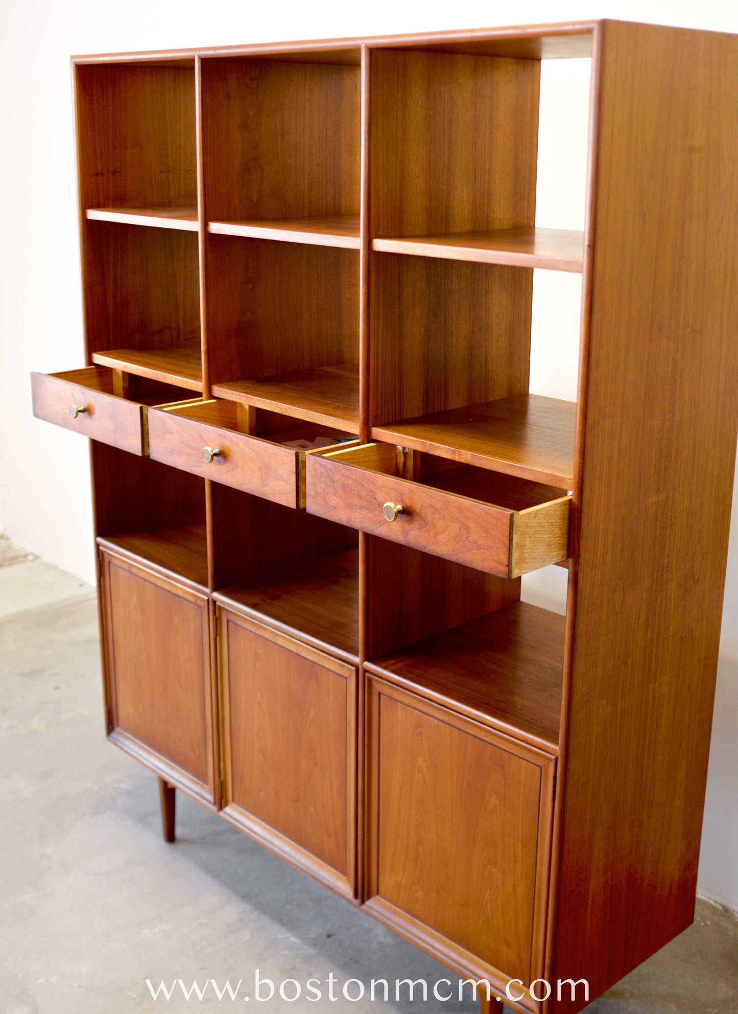 Drexel "Declaration" Walnut Room Divider Designed by Stewart MacDougall & Kipp Stewart - #A1821