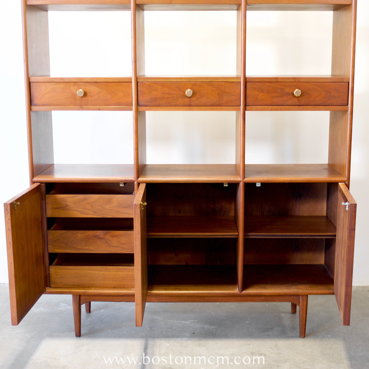 Drexel "Declaration" Walnut Room Divider Designed by Stewart MacDougall & Kipp Stewart - #A1821