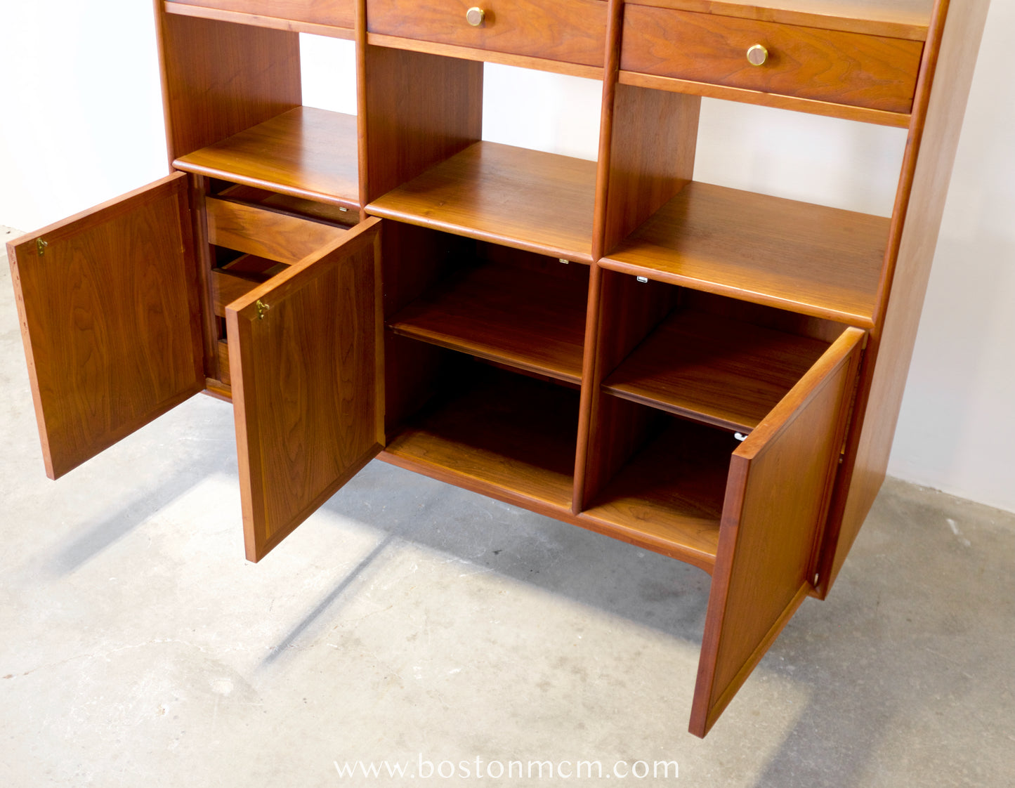 Drexel "Declaration" Walnut Room Divider Designed by Stewart MacDougall & Kipp Stewart - #A1821