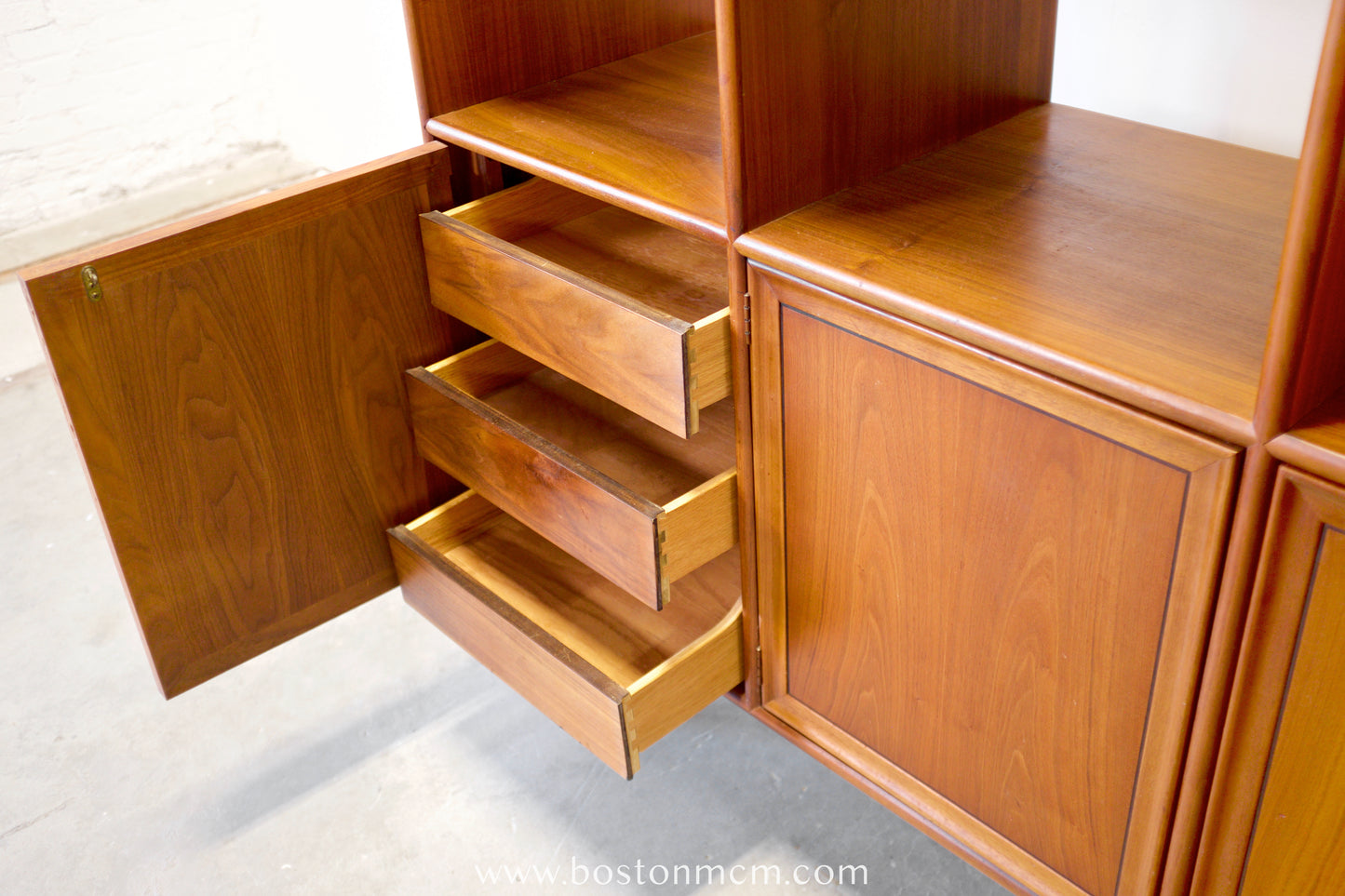 Drexel "Declaration" Walnut Room Divider Designed by Stewart MacDougall & Kipp Stewart - #A1821