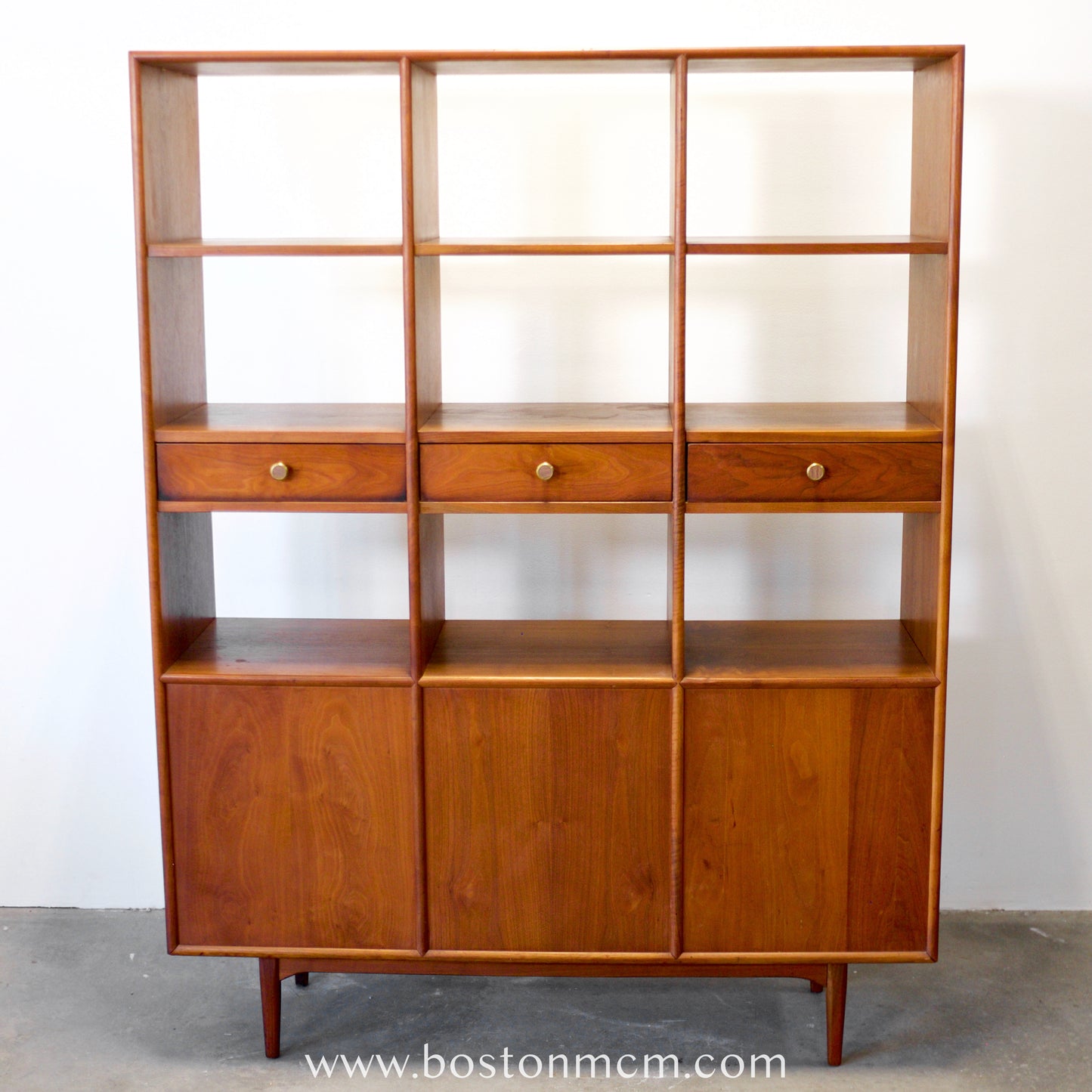 Drexel "Declaration" Walnut Room Divider Designed by Stewart MacDougall & Kipp Stewart - #A1821