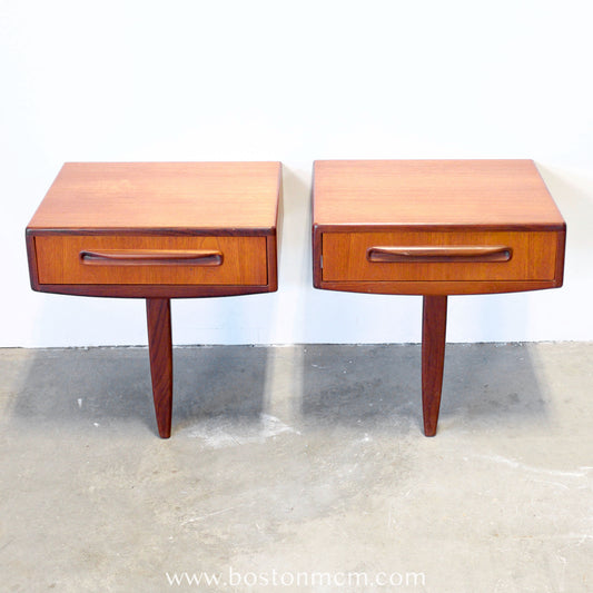 G-Plan "Fresco" Wall-Mounted Pair of Nightstands - #B61