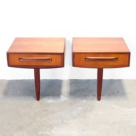 G-Plan "Fresco" Wall-Mounted Pair of Nightstands - #B61