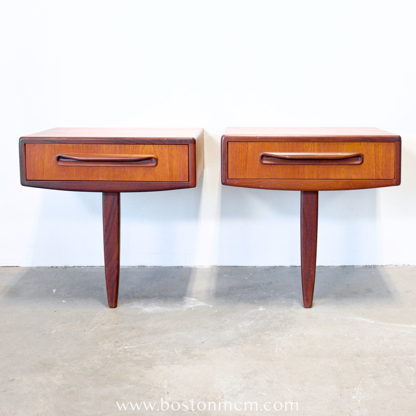 G-Plan "Fresco" Wall-Mounted Pair of Nightstands - #B61