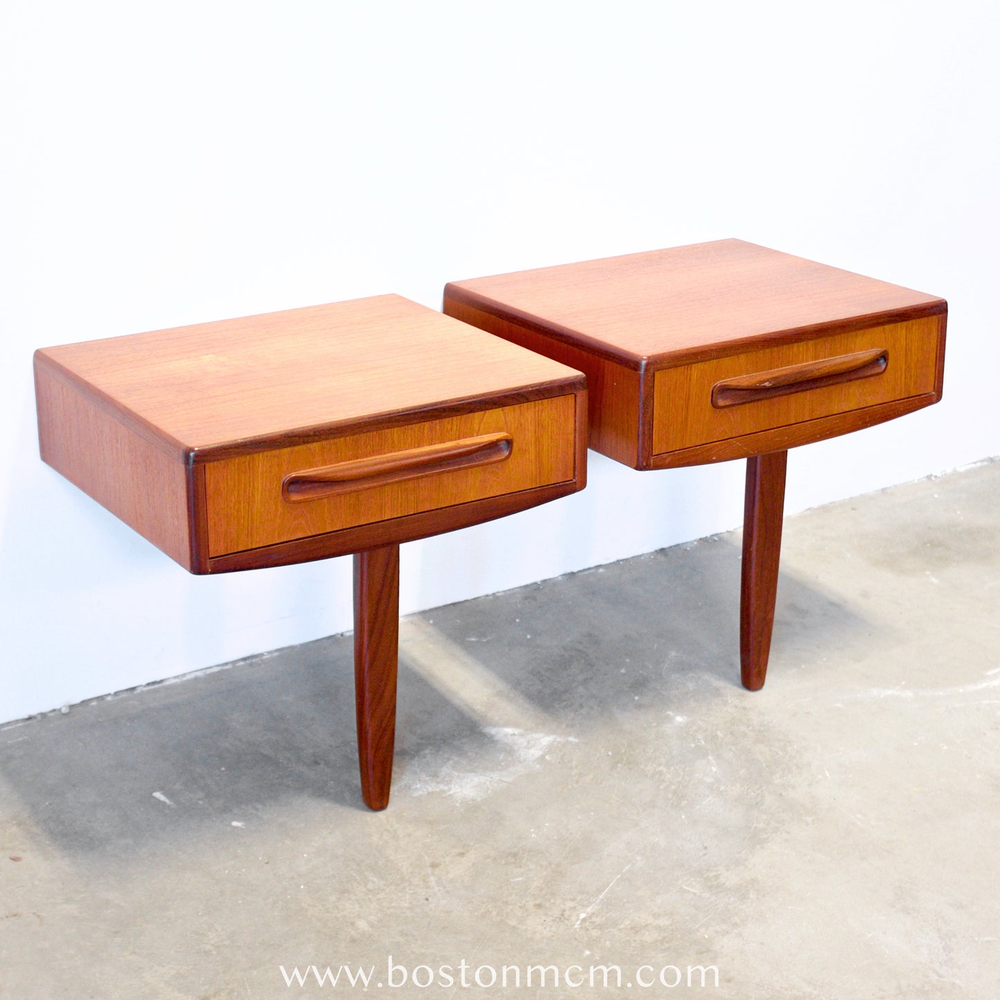 G-Plan "Fresco" Wall-Mounted Pair of Nightstands - #B61