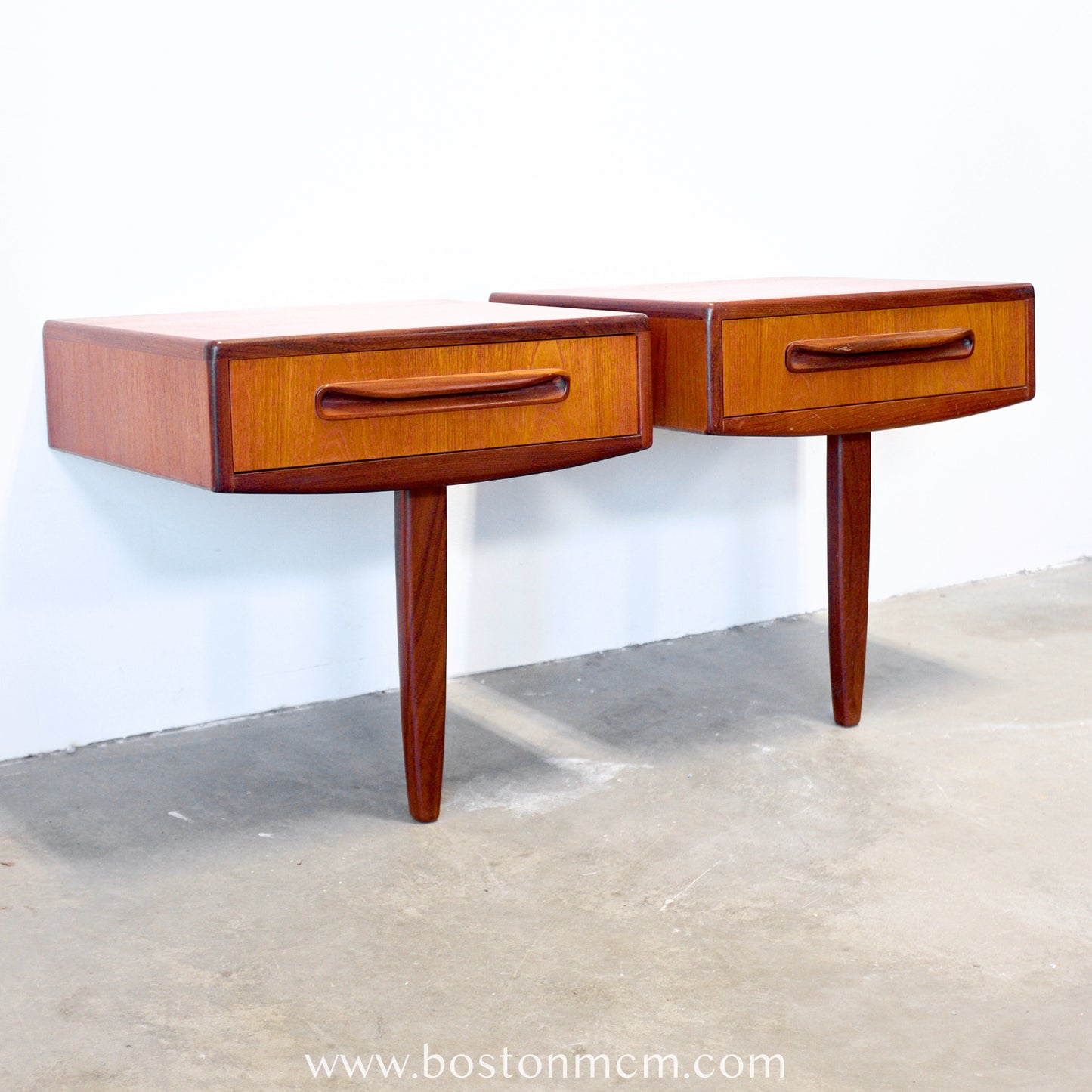 G-Plan "Fresco" Wall-Mounted Pair of Nightstands - #B61