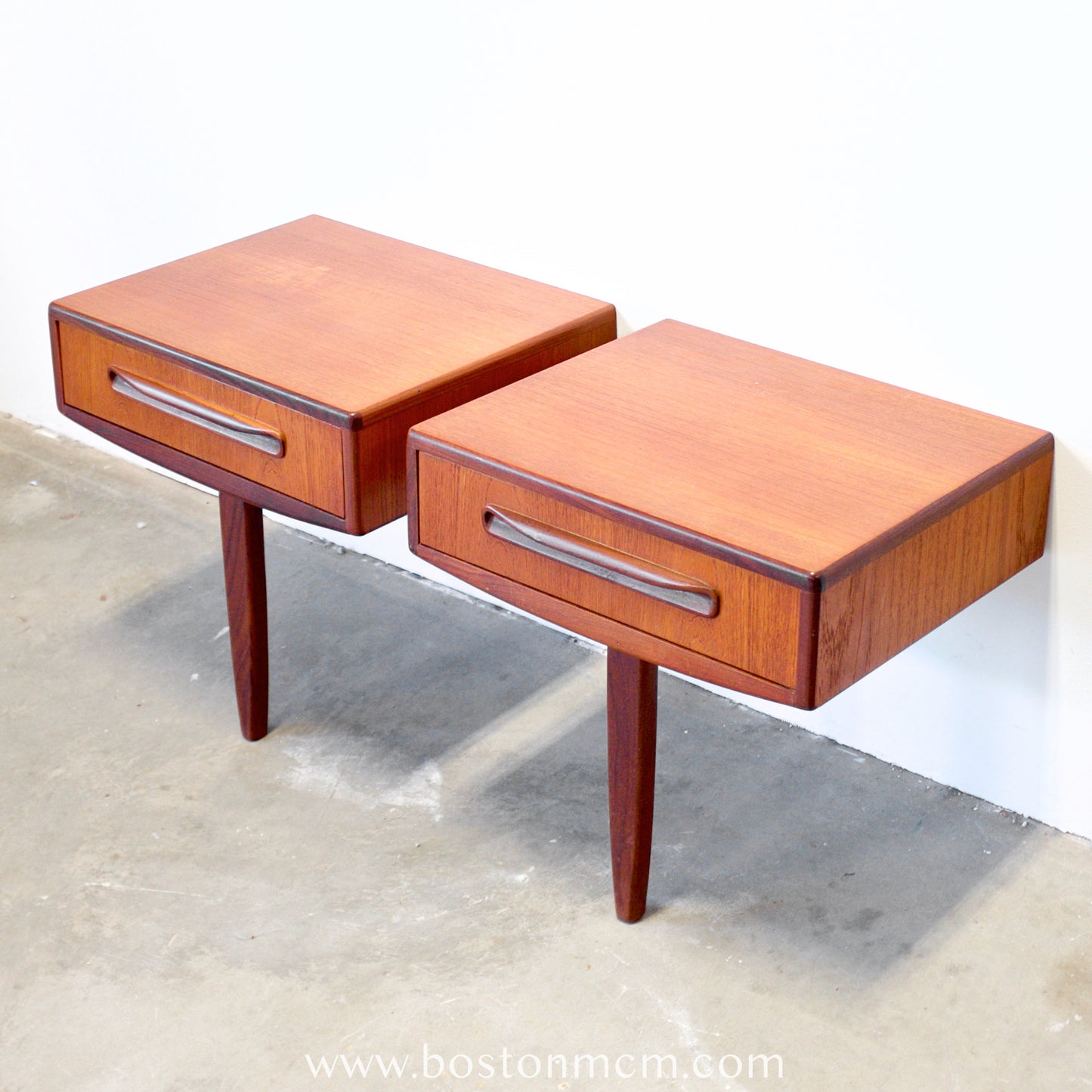 G-Plan "Fresco" Wall-Mounted Pair of Nightstands - #B61