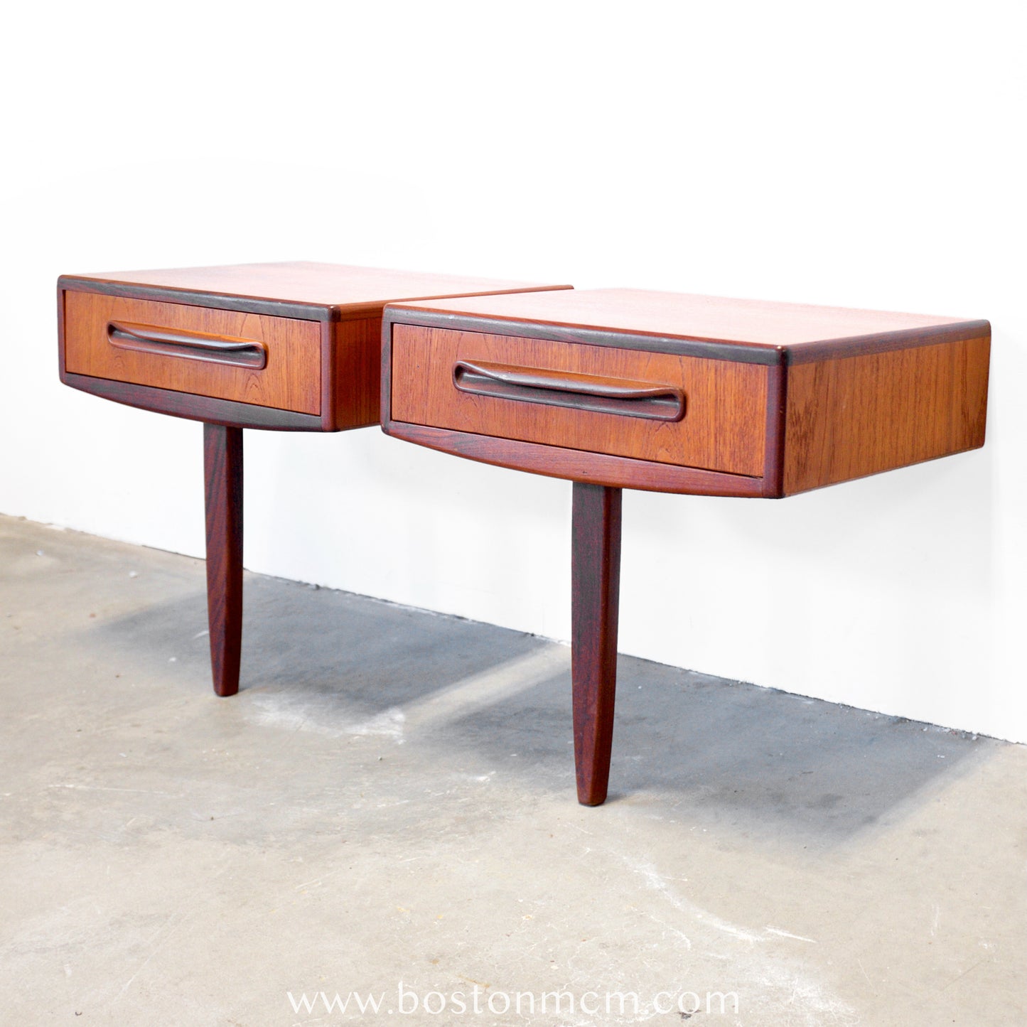 G-Plan "Fresco" Wall-Mounted Pair of Nightstands - #B61